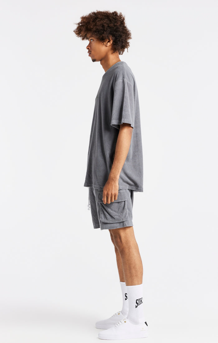 Load image into Gallery viewer, Grey Towelling Oversized T-Shirt (3)