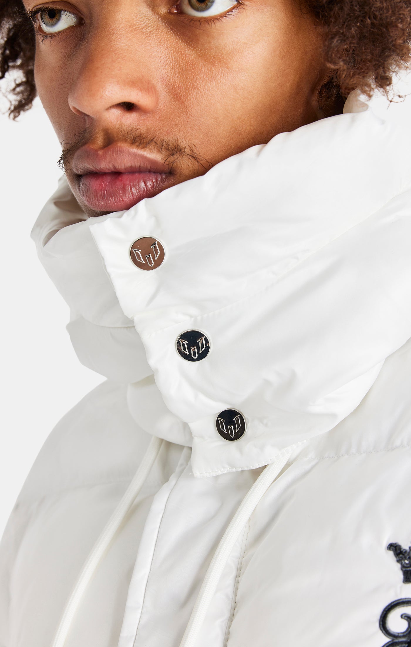 Load image into Gallery viewer, Messi x SikSilk White Puffer Jacket (3)