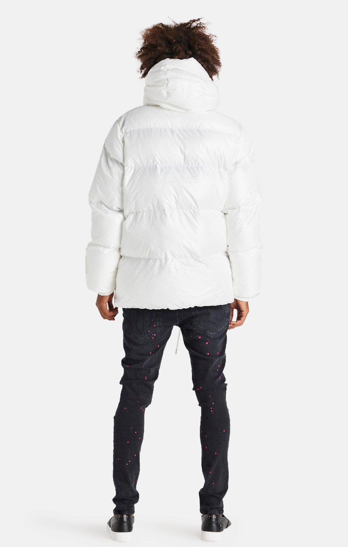 Load image into Gallery viewer, Messi x SikSilk White Puffer Jacket (4)