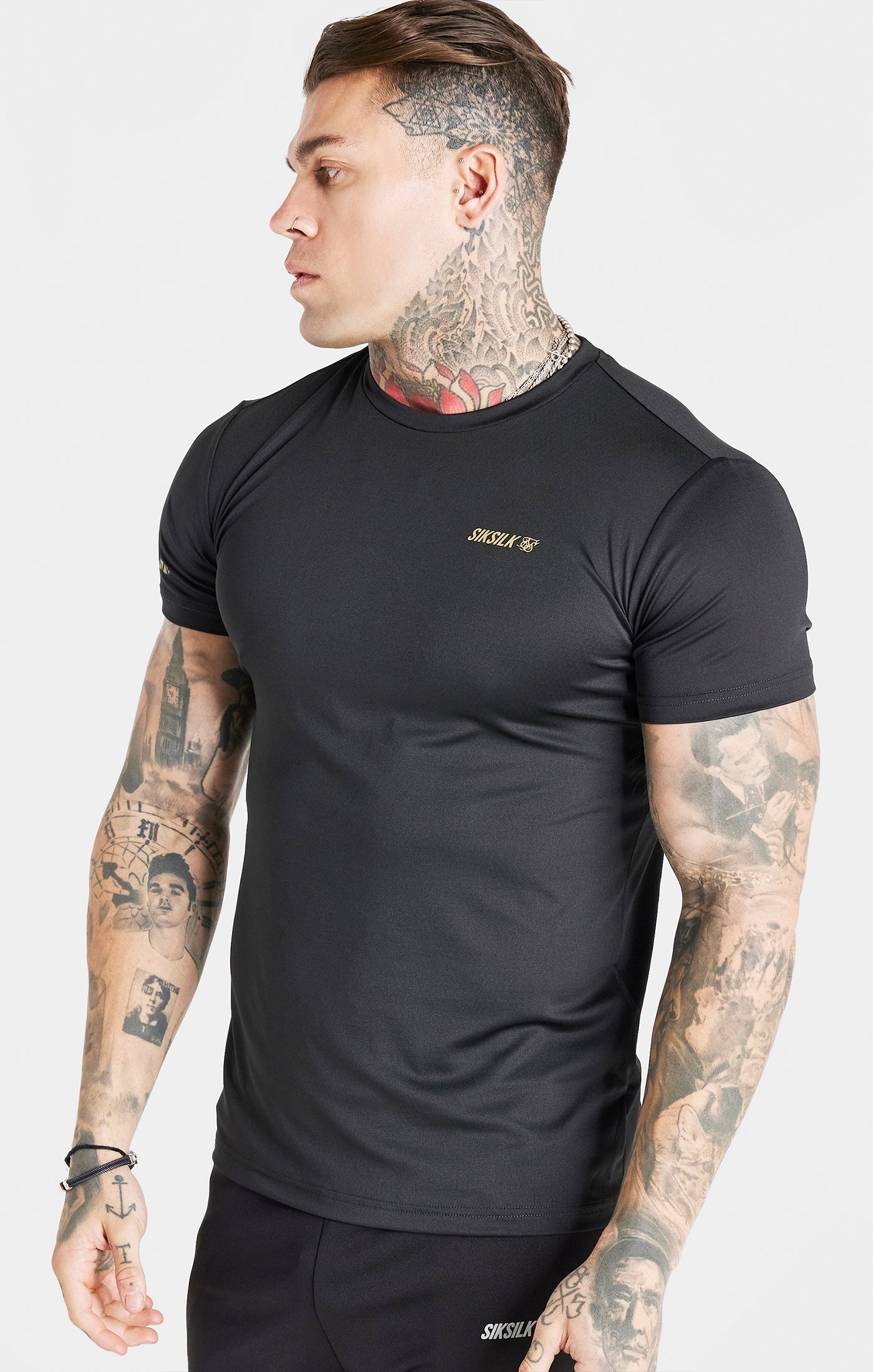Load image into Gallery viewer, Black Sports Poly T-Shirt