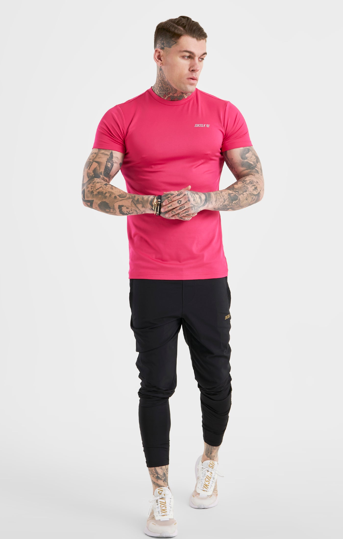Load image into Gallery viewer, Pink Sports Poly T-Shirt (2)