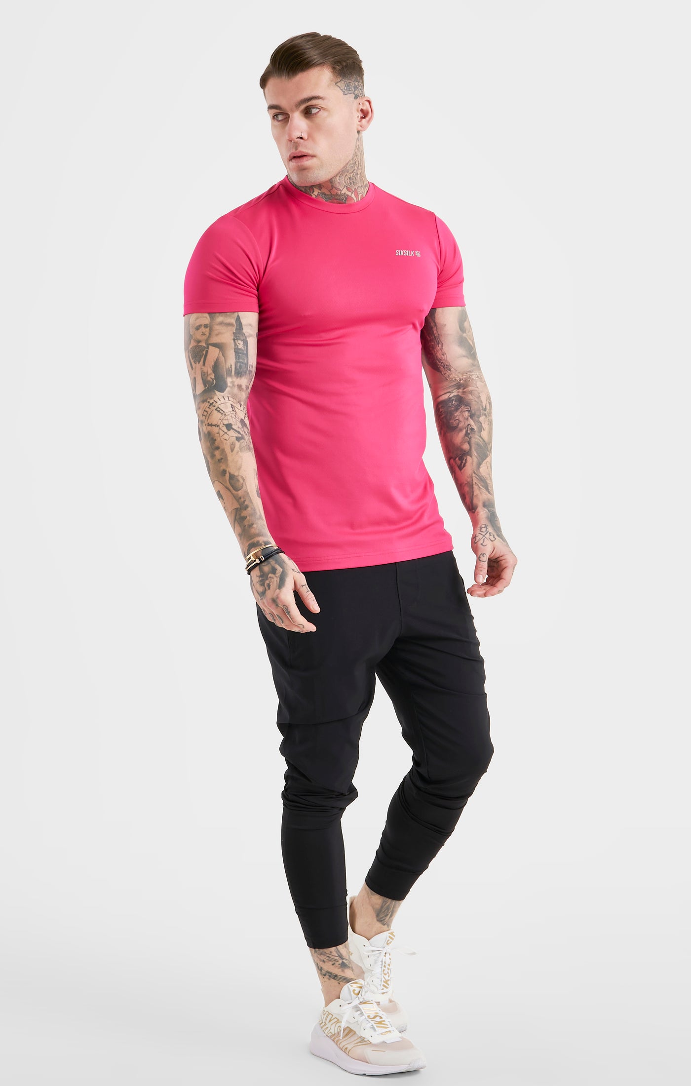 Load image into Gallery viewer, Pink Sports Poly T-Shirt (3)