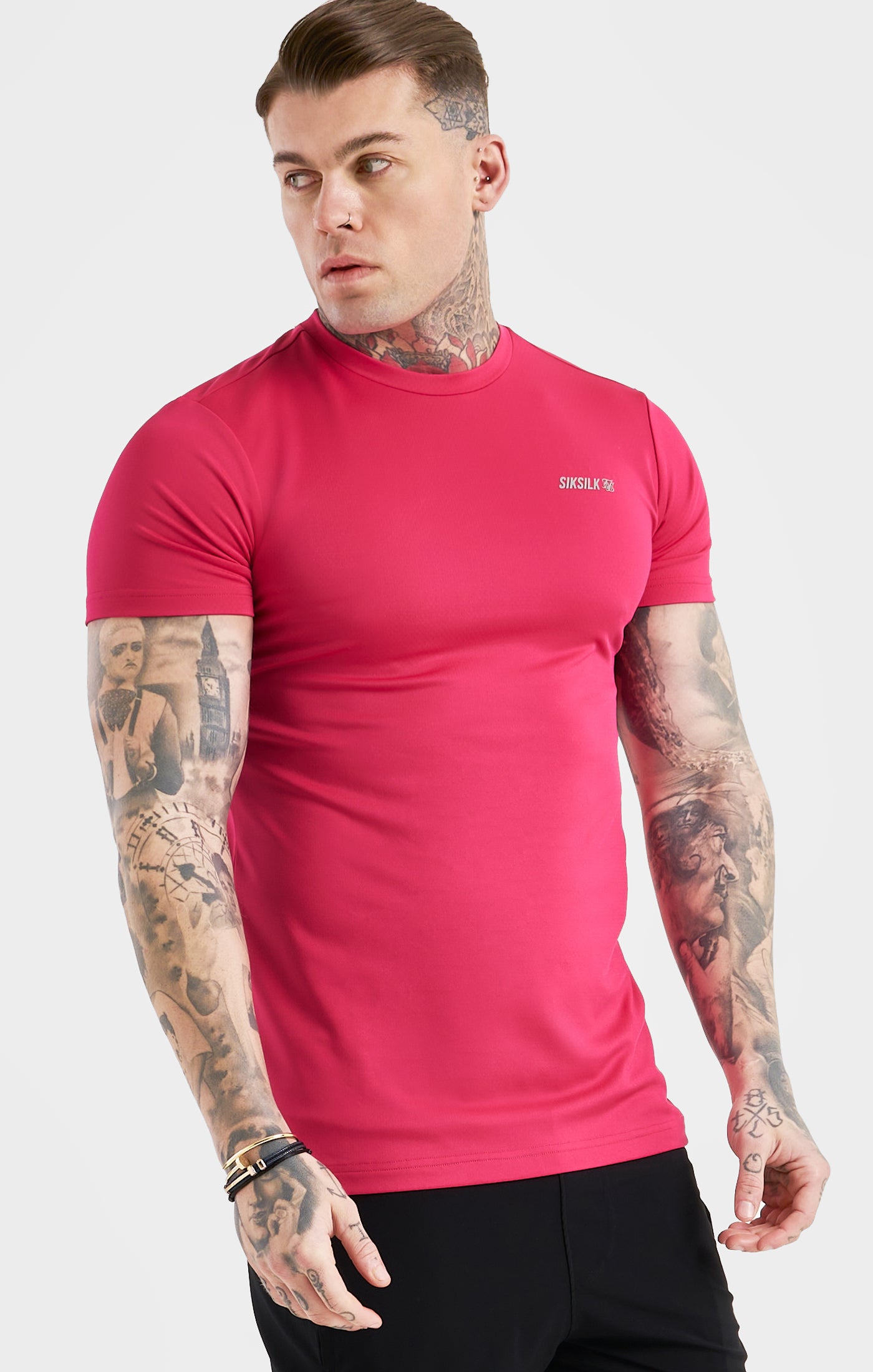 Load image into Gallery viewer, Pink Sports Poly T-Shirt