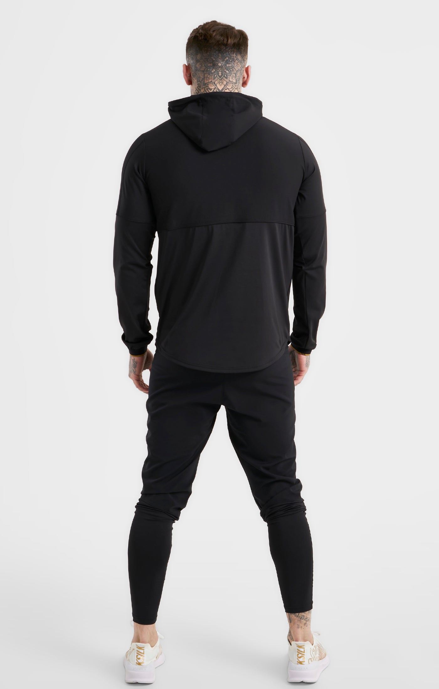 Load image into Gallery viewer, Black Sports Quarter Zip Agility Hoodie (4)