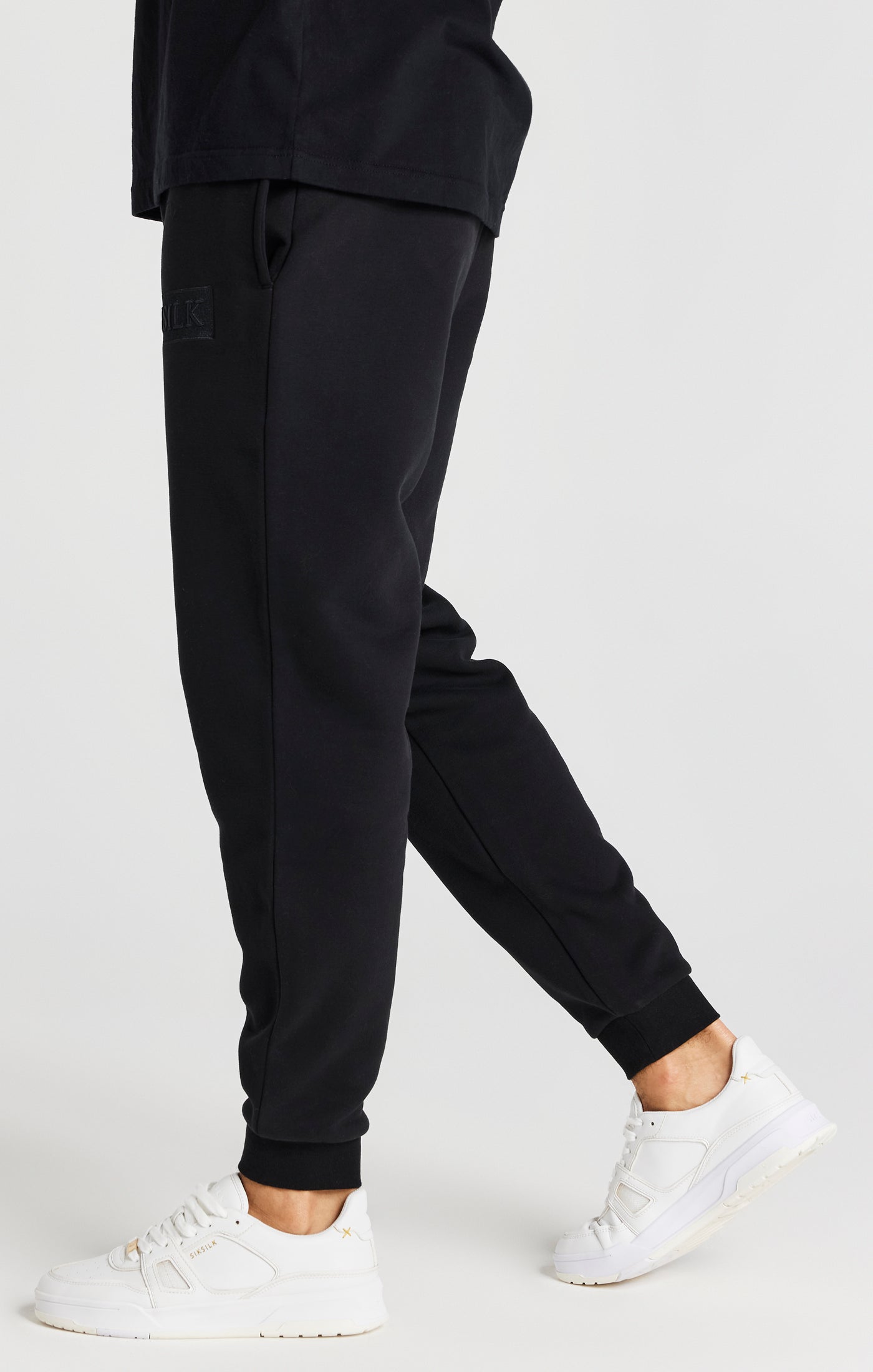Load image into Gallery viewer, Black Relaxed Fit Cuffed Jogger (1)