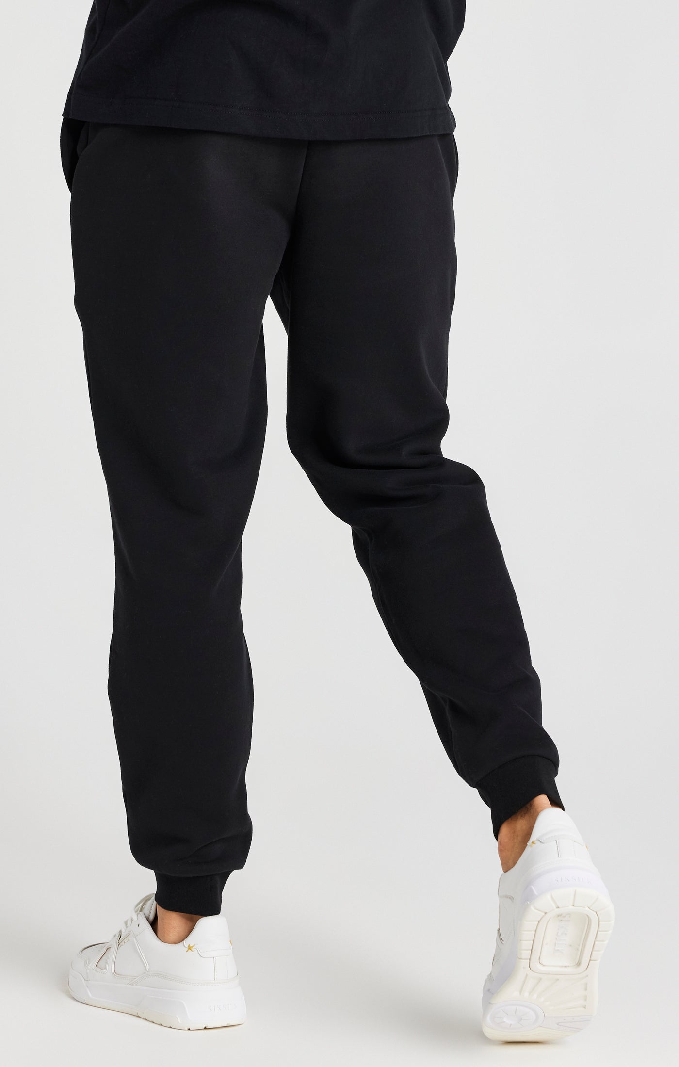 Load image into Gallery viewer, Black Relaxed Fit Cuffed Jogger (2)