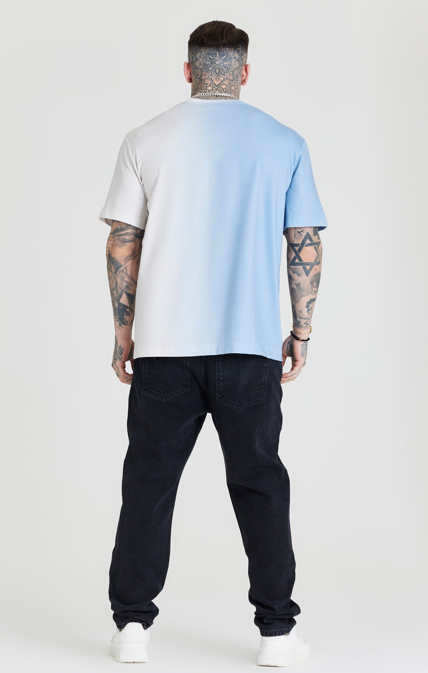 Load image into Gallery viewer, Blue Fade Oversized T-Shirt (3)
