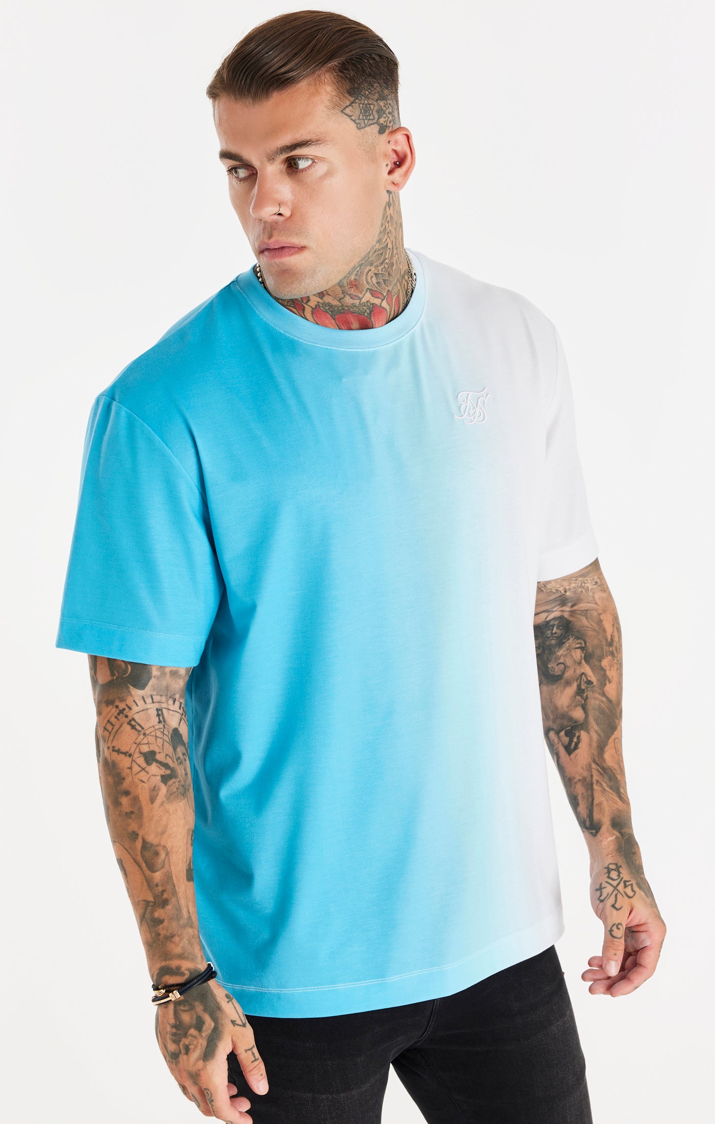 Load image into Gallery viewer, Blue Fade Oversized T-Shirt