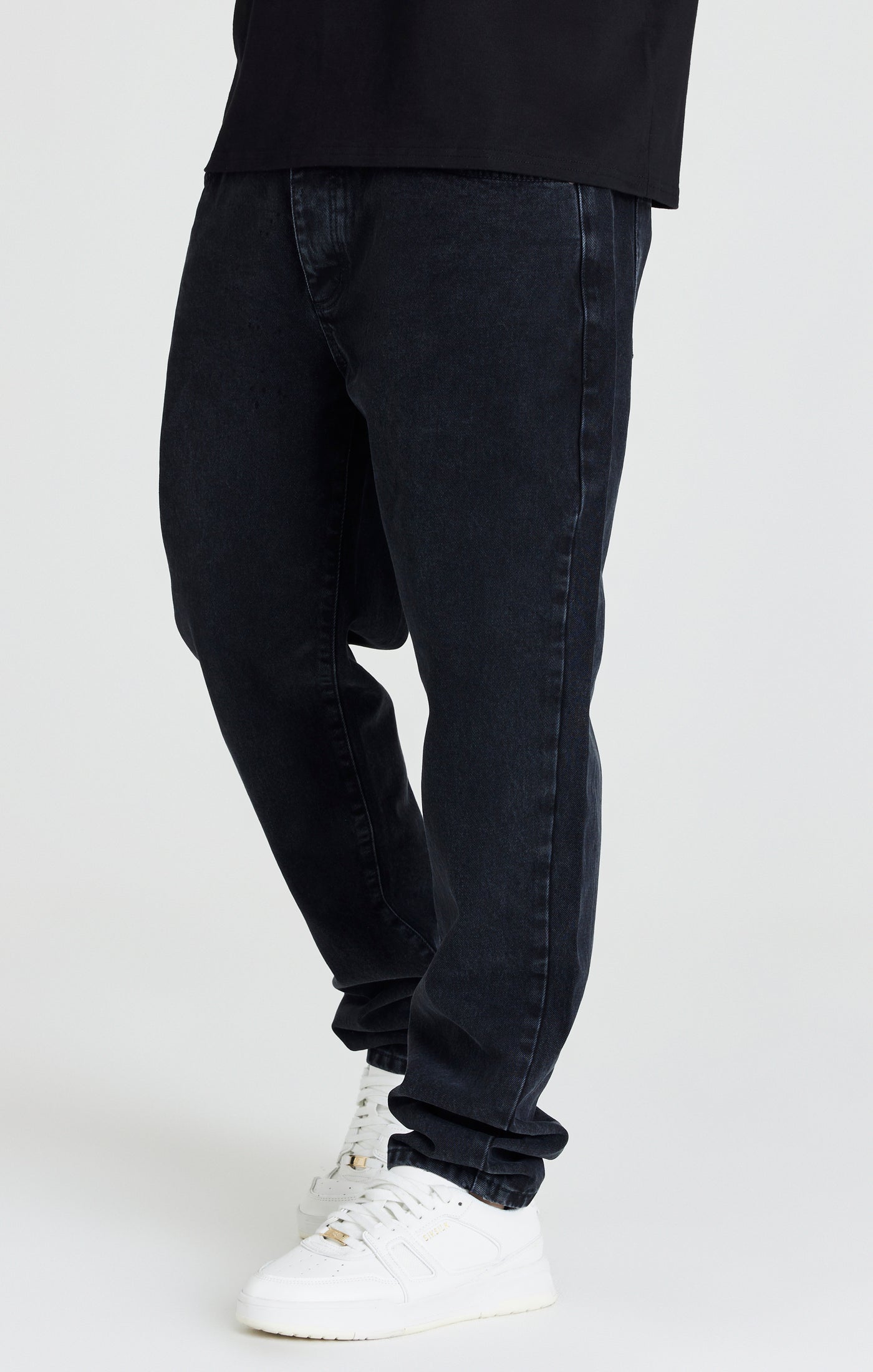 Load image into Gallery viewer, Black Straight Cut Jean