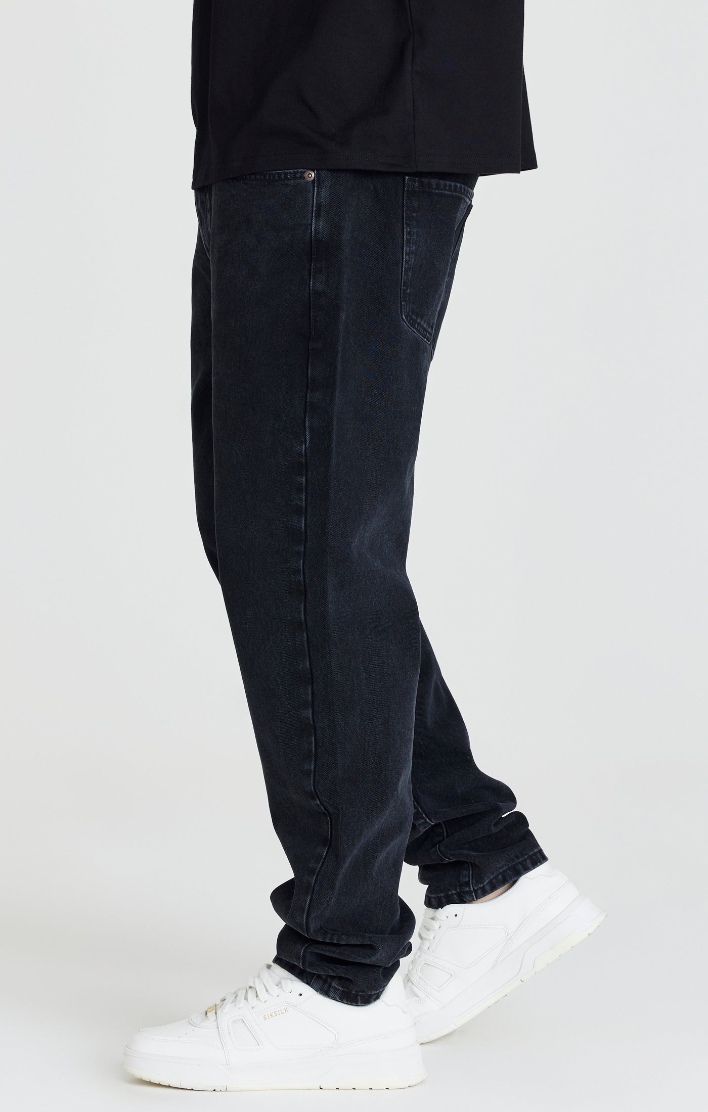 Load image into Gallery viewer, Black Straight Cut Jean (1)