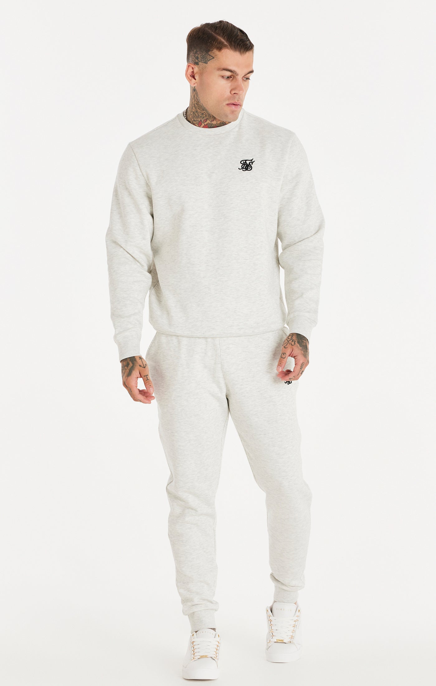Load image into Gallery viewer, Snow Marl Essential Crew Sweatshirt (4)
