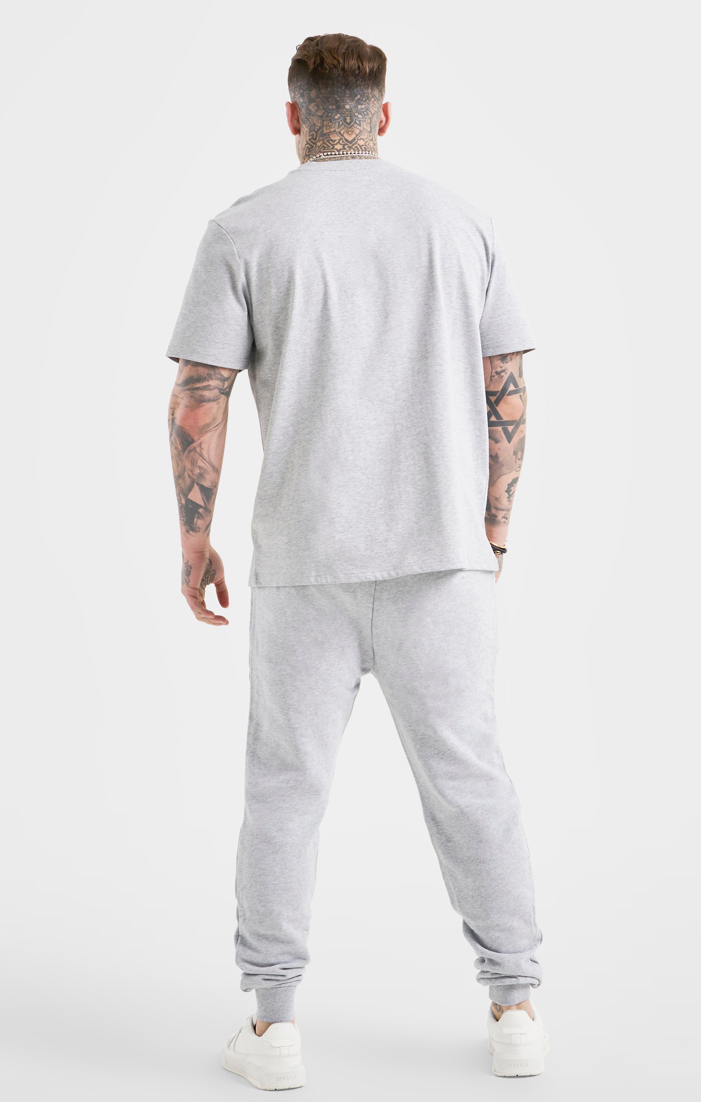 Load image into Gallery viewer, Messi x SikSilk Oversized Tee - Grey Marl (4)