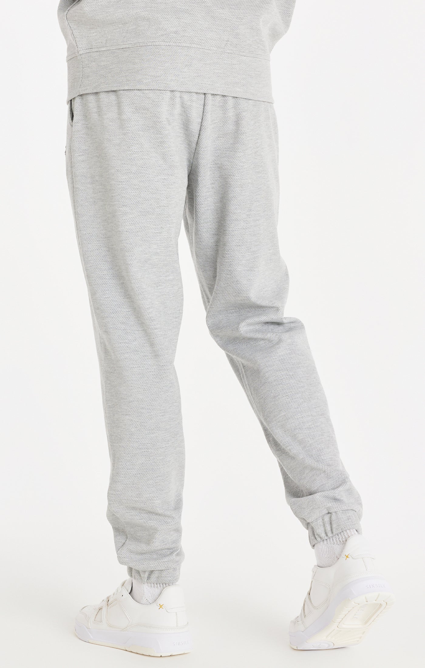 Load image into Gallery viewer, Grey Marl Textured Relaxed Jogger (2)