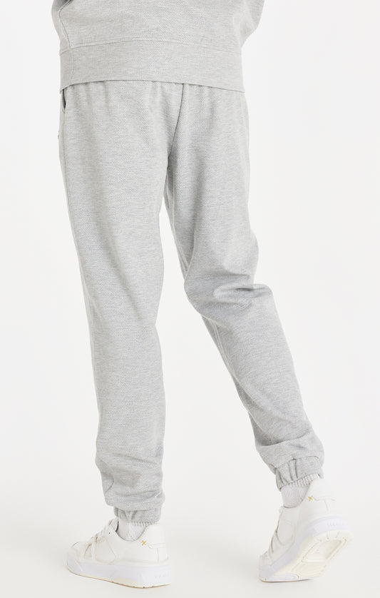 Grey Marl Textured Relaxed Jogger
