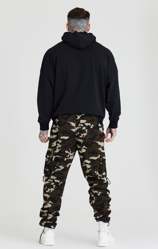 Green Camo Relaxed Cuff Cargo Pant