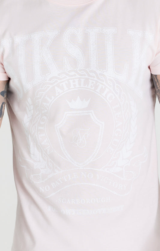 Pink Varsity Boxy Fit T-Shirt