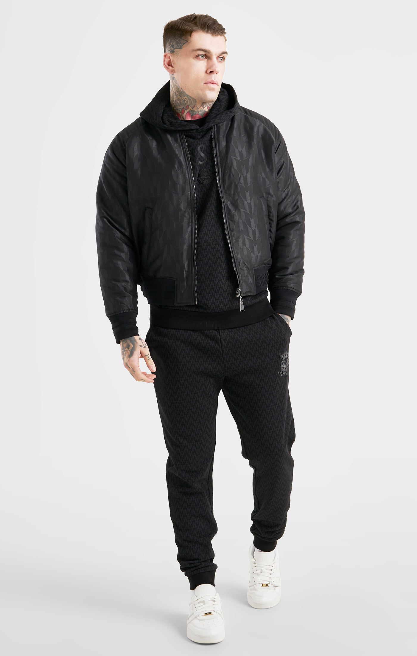 Load image into Gallery viewer, Messi x SikSilk Black Reversible Bomber (6)