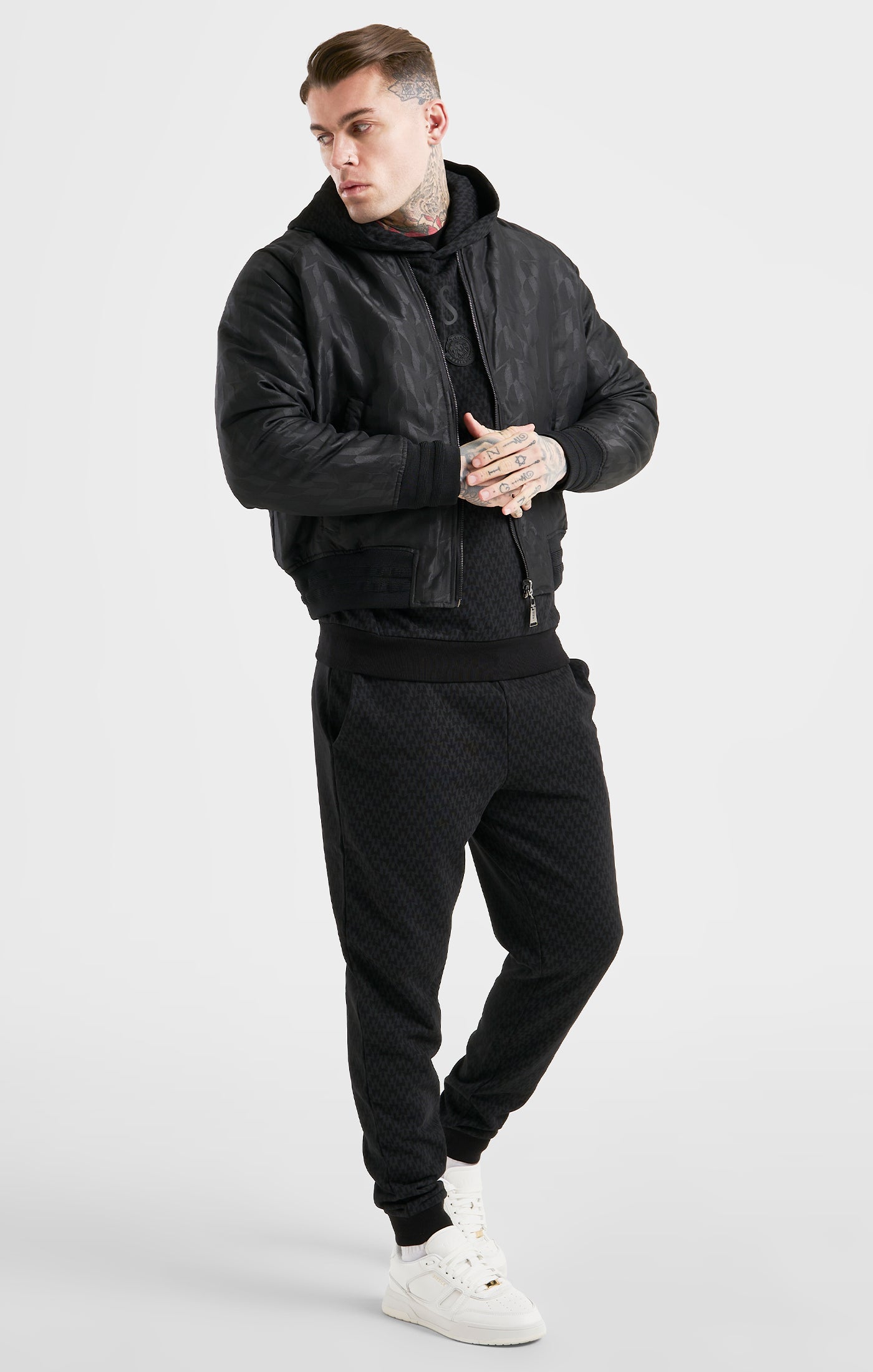 Load image into Gallery viewer, Messi x SikSilk Black Reversible Bomber (7)
