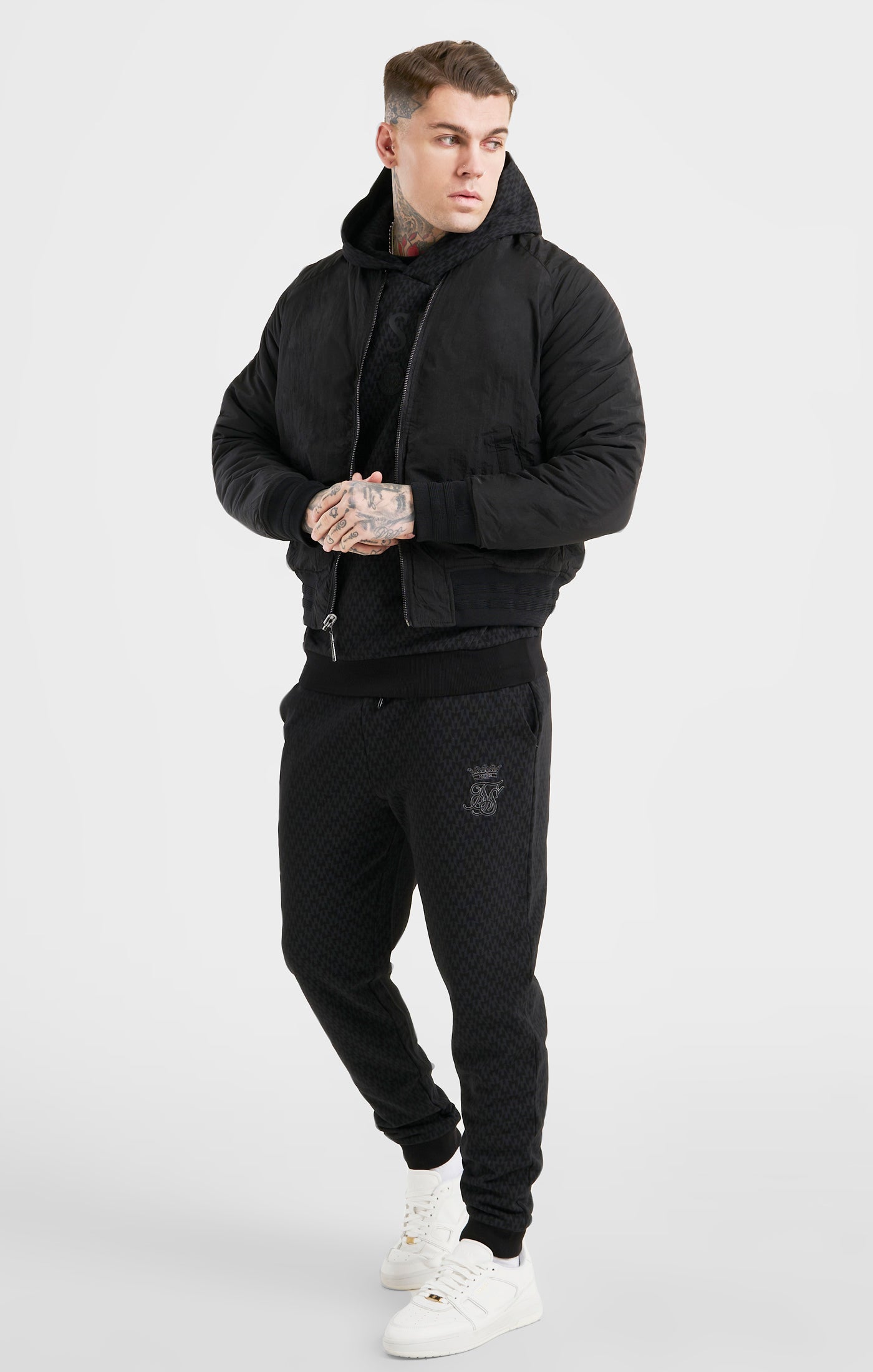 Load image into Gallery viewer, Messi x SikSilk Black Reversible Bomber (4)