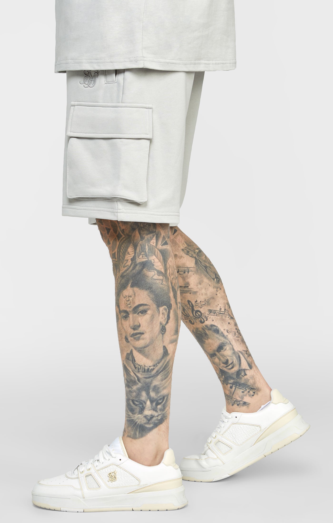 Load image into Gallery viewer, Grey Relaxed Fit Cargo Short (1)