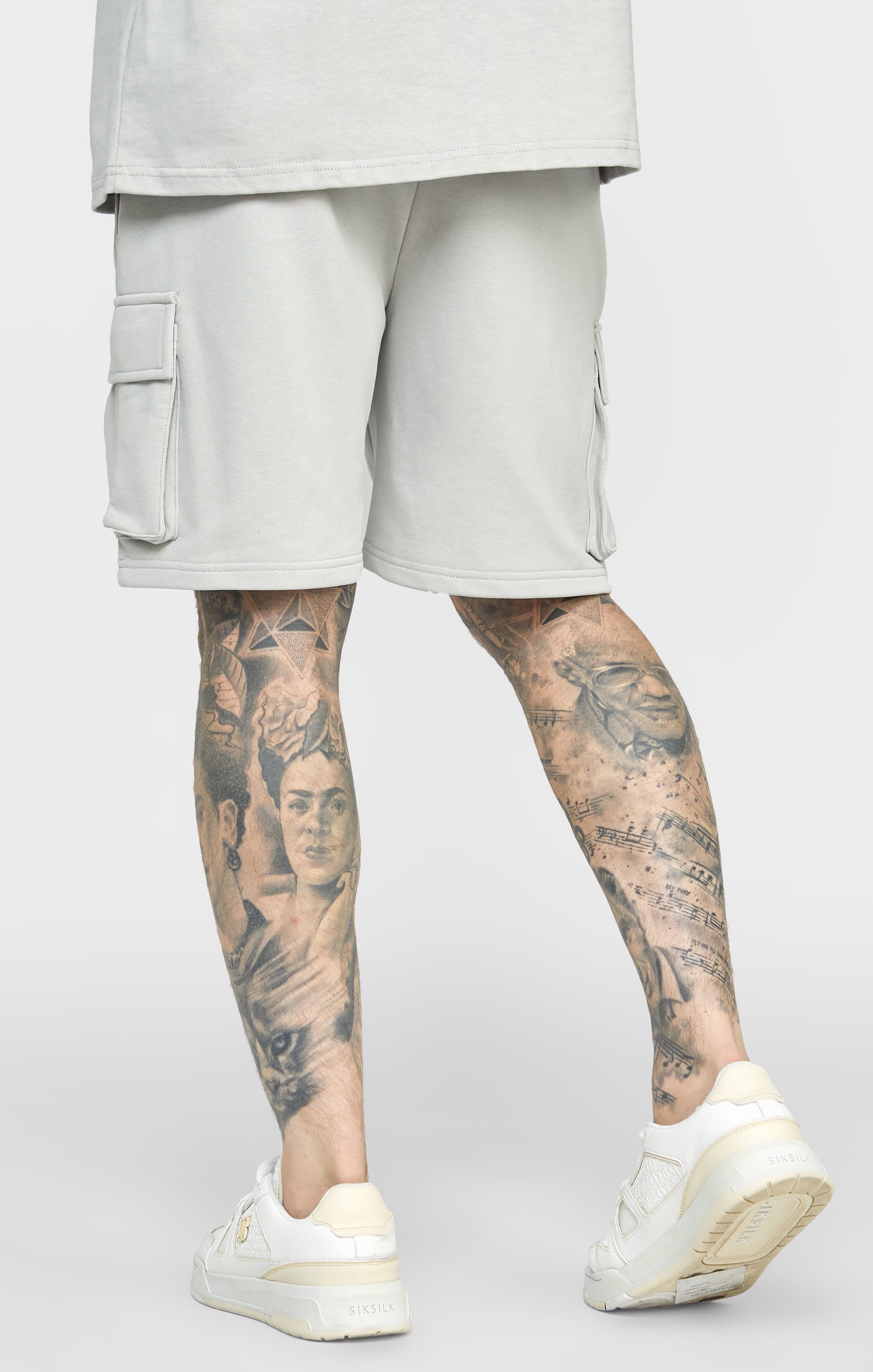 Load image into Gallery viewer, Grey Relaxed Fit Cargo Short (3)