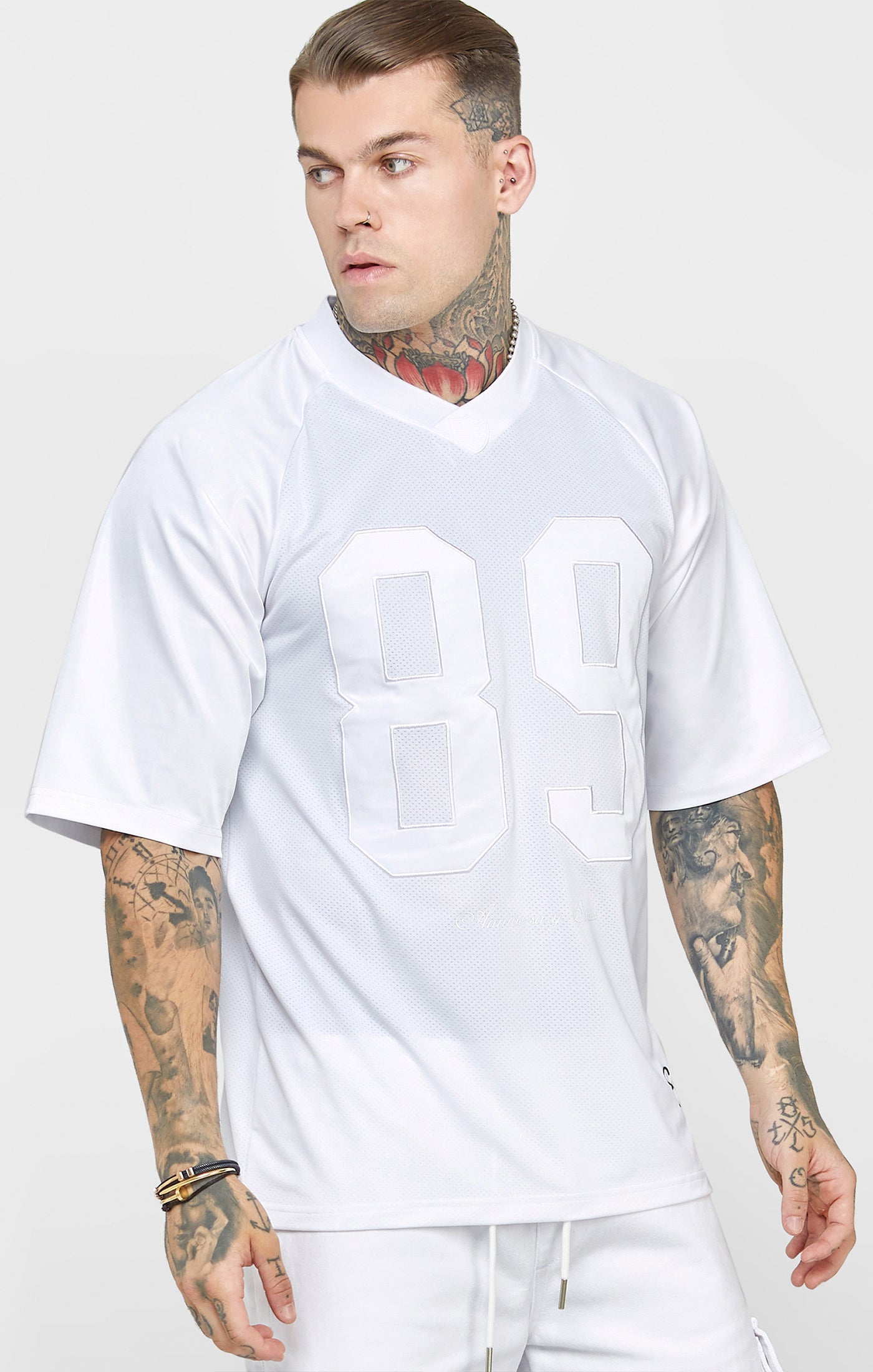Load image into Gallery viewer, White Retro Oversized T-Shirt