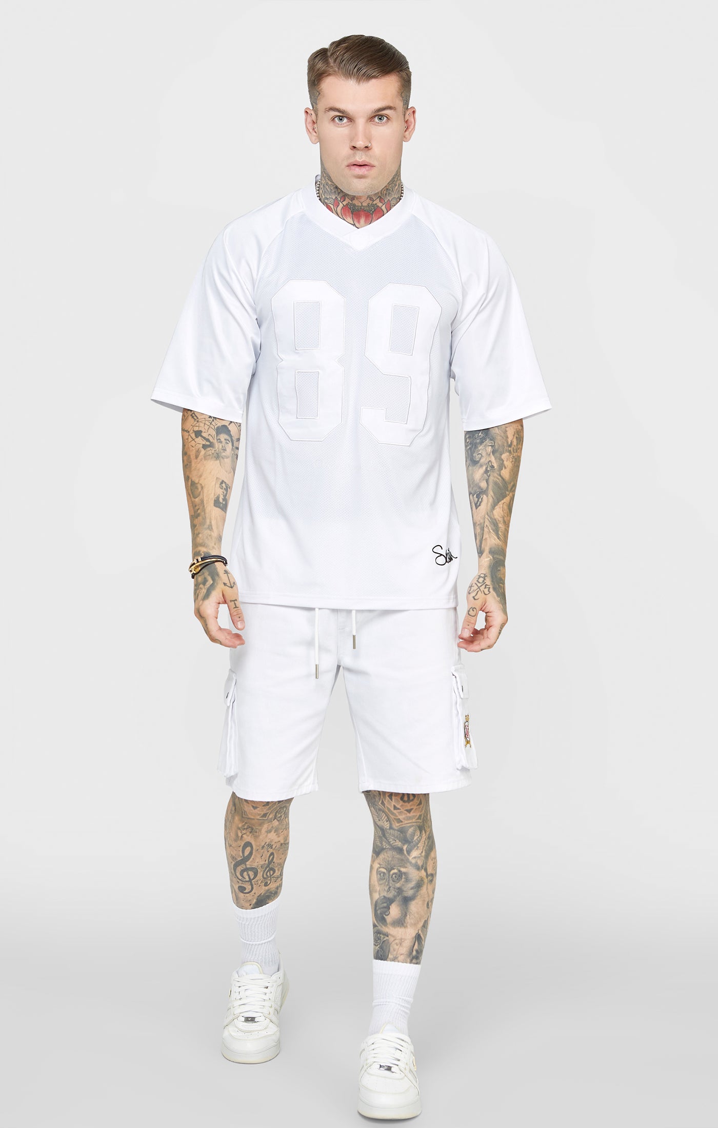 Load image into Gallery viewer, White Retro Oversized T-Shirt (2)