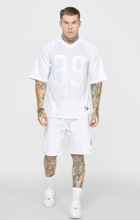 White Retro Oversized T-Shirt