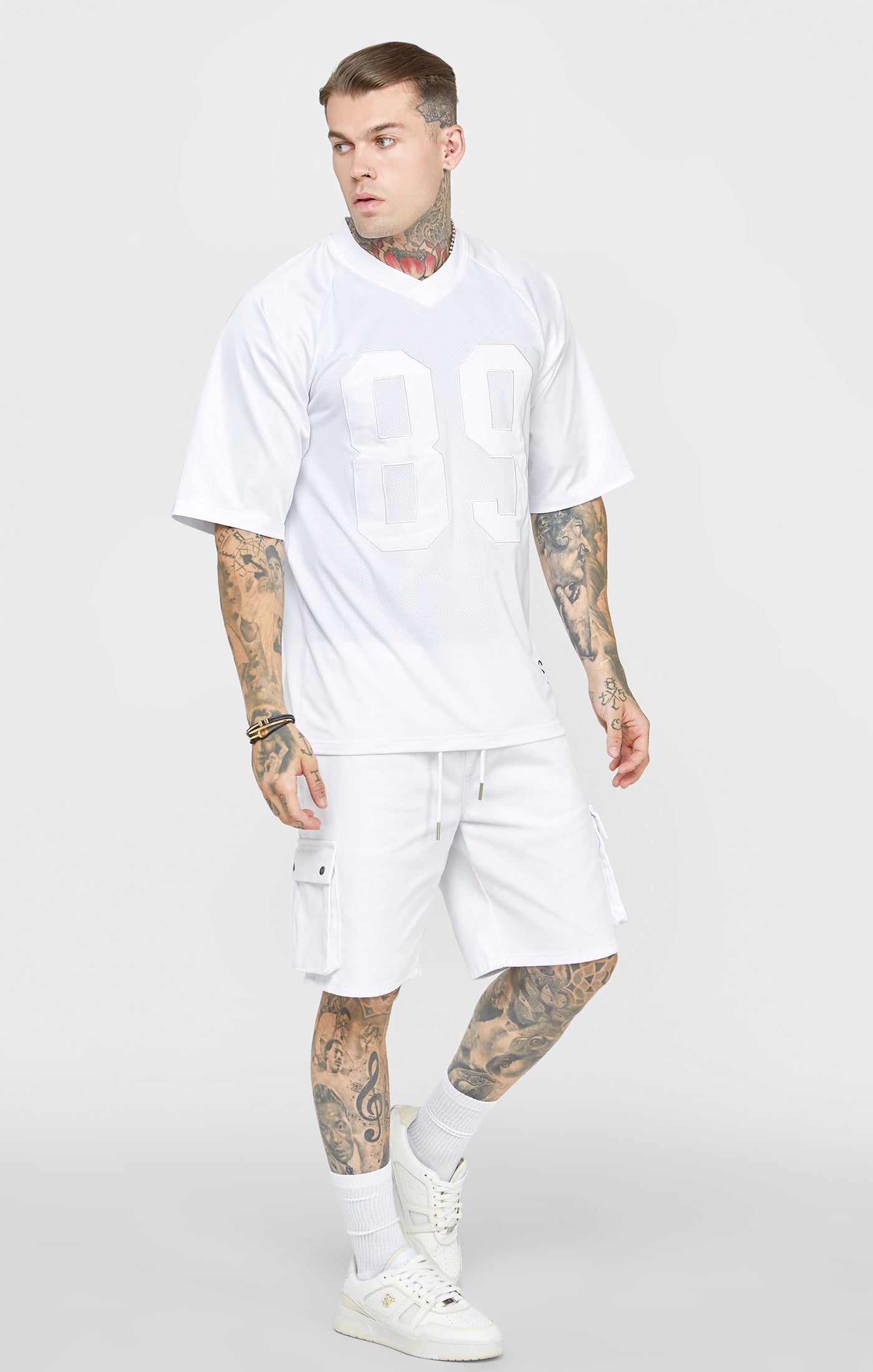 Load image into Gallery viewer, White Retro Oversized T-Shirt (3)