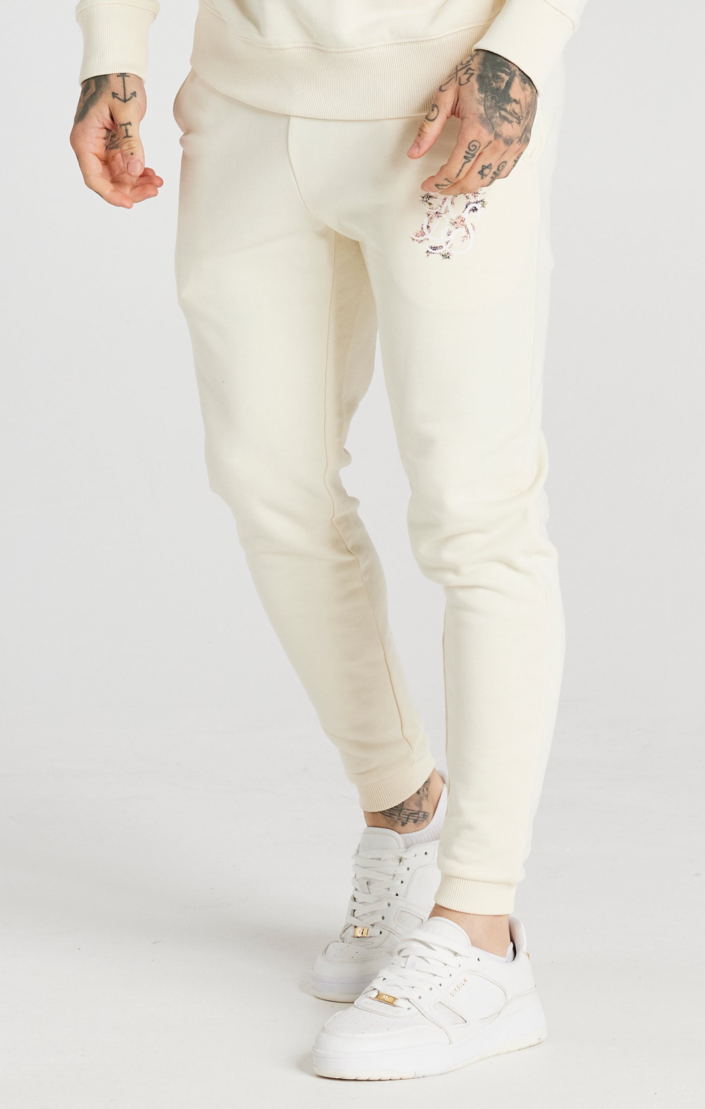 Load image into Gallery viewer, Ecru Faded Floral Jogger (1)