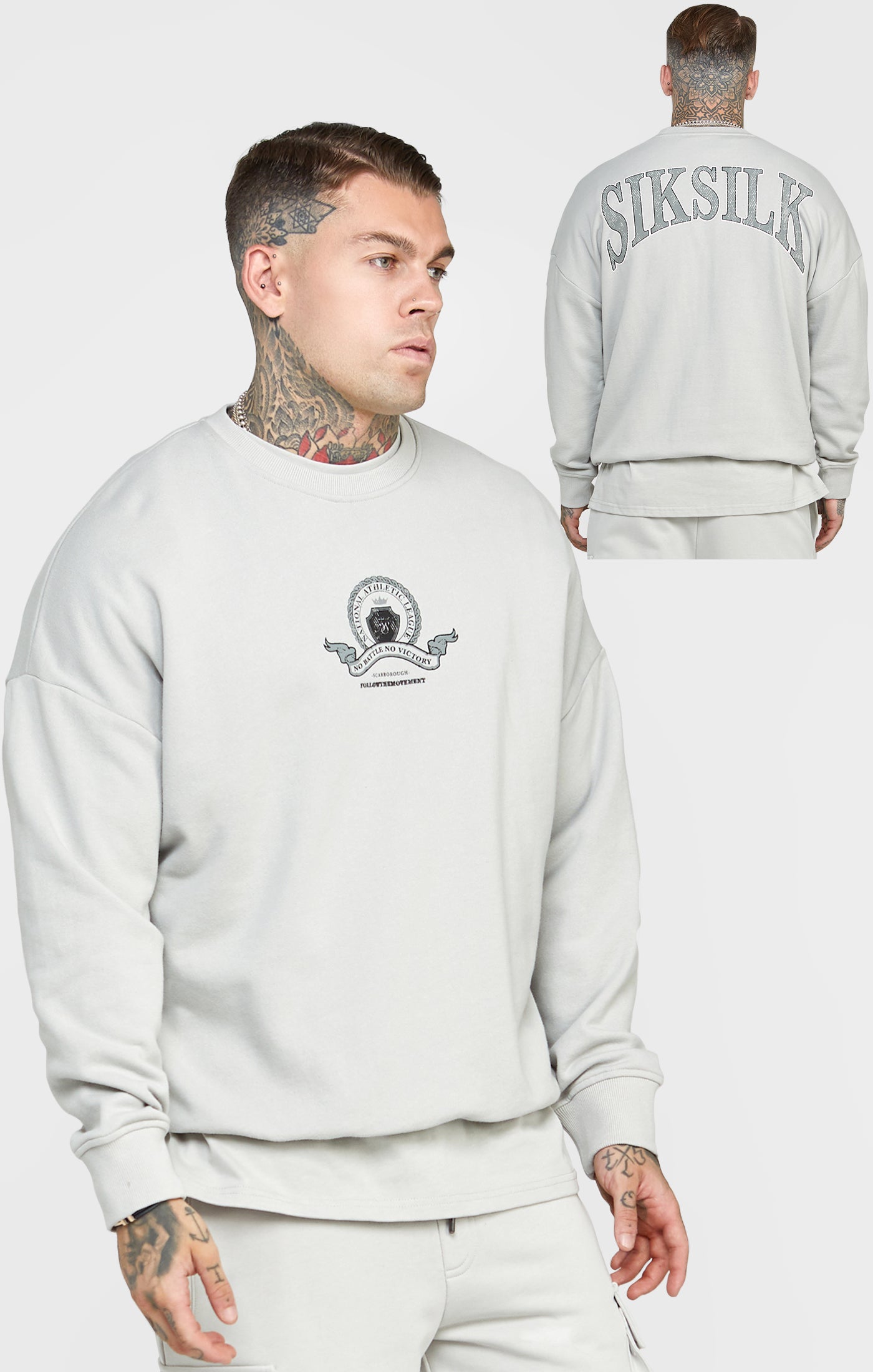 Load image into Gallery viewer, Grey Varsity Sweatshirt