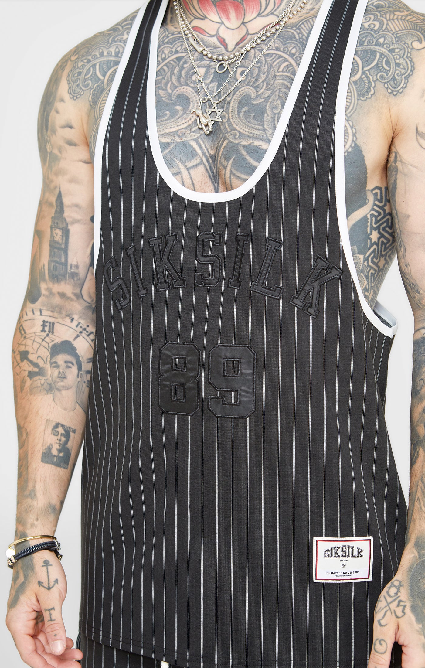 Load image into Gallery viewer, Black Anniversary Racer Back Vest (1)