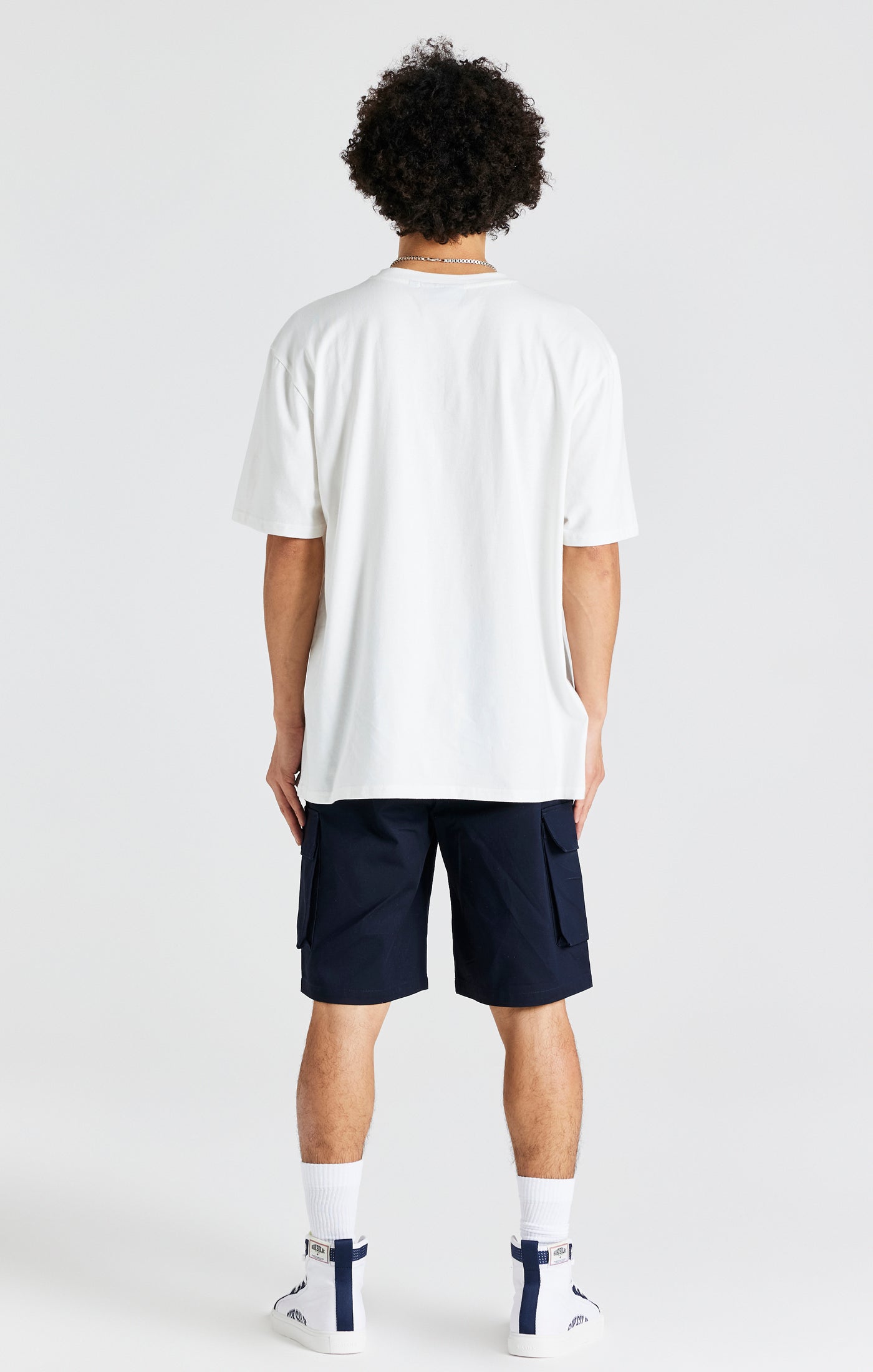 Load image into Gallery viewer, Ecru Oversized Logo T-Shirt (5)