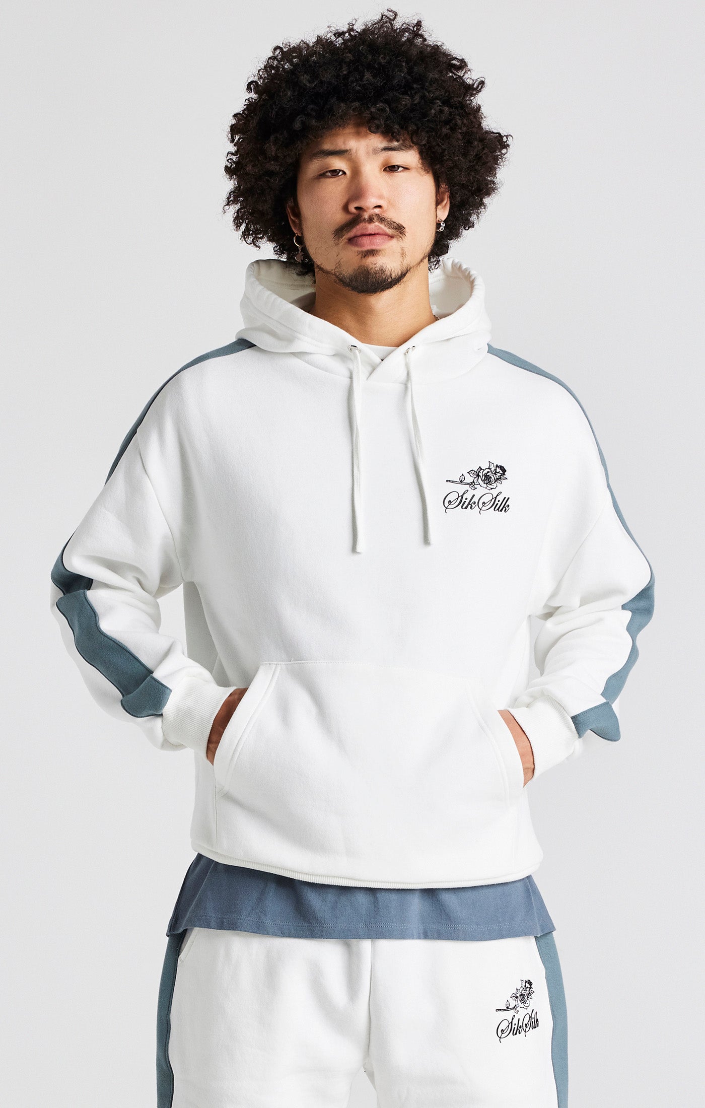 Load image into Gallery viewer, White Rose Oversized Hoodie