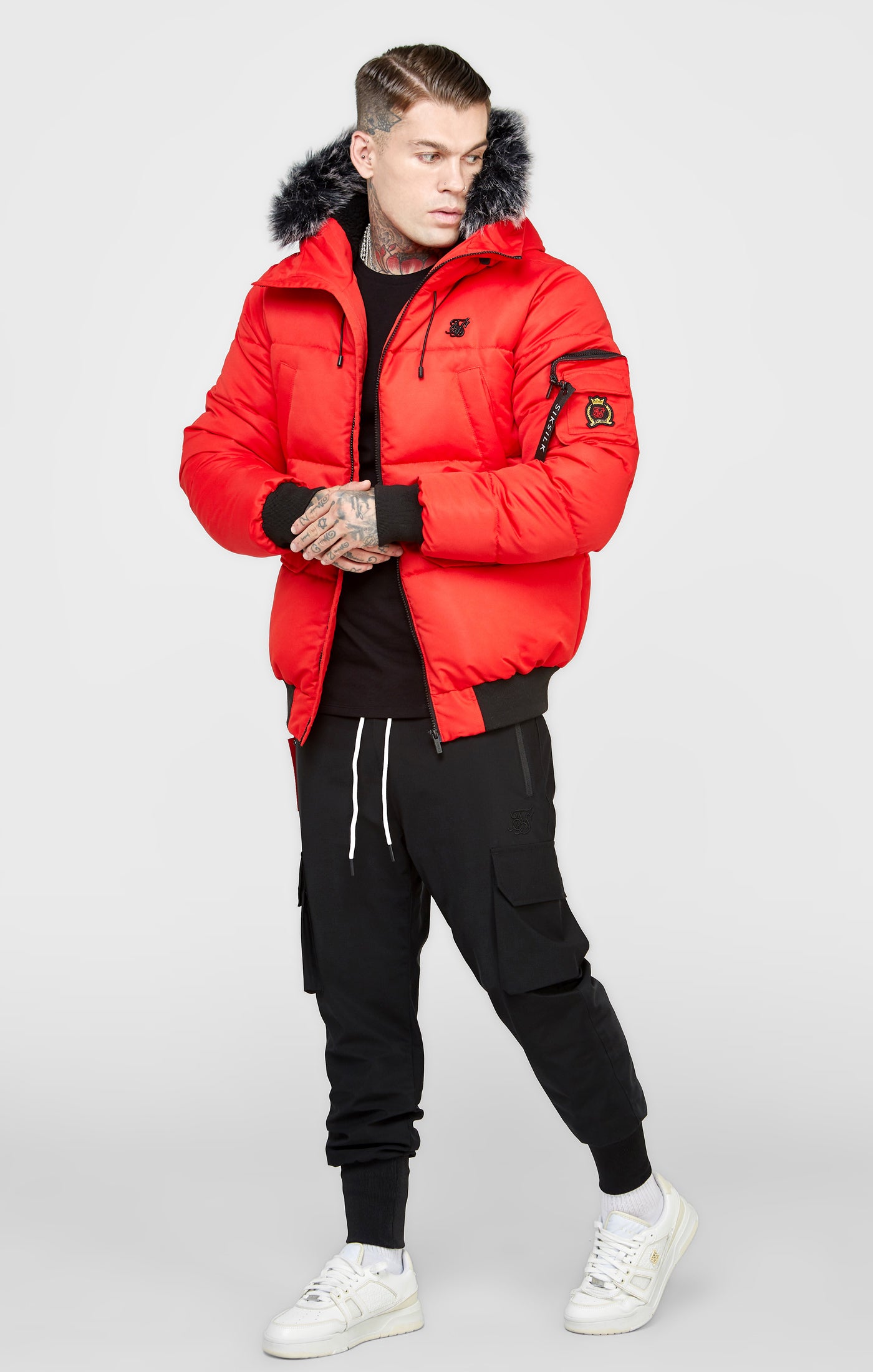 Load image into Gallery viewer, Red Bomber Jacket (2)