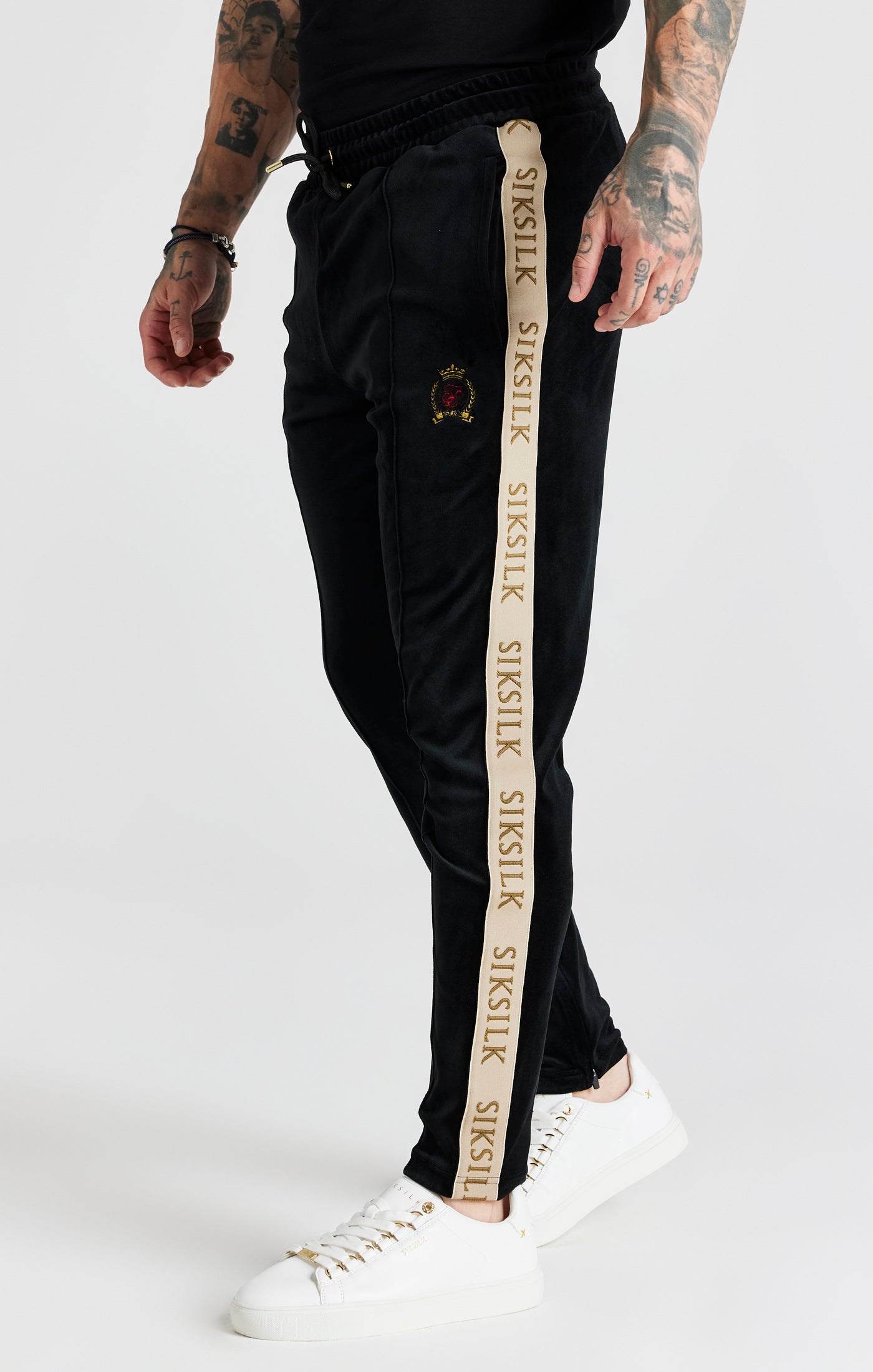 Load image into Gallery viewer, Black Track Pant