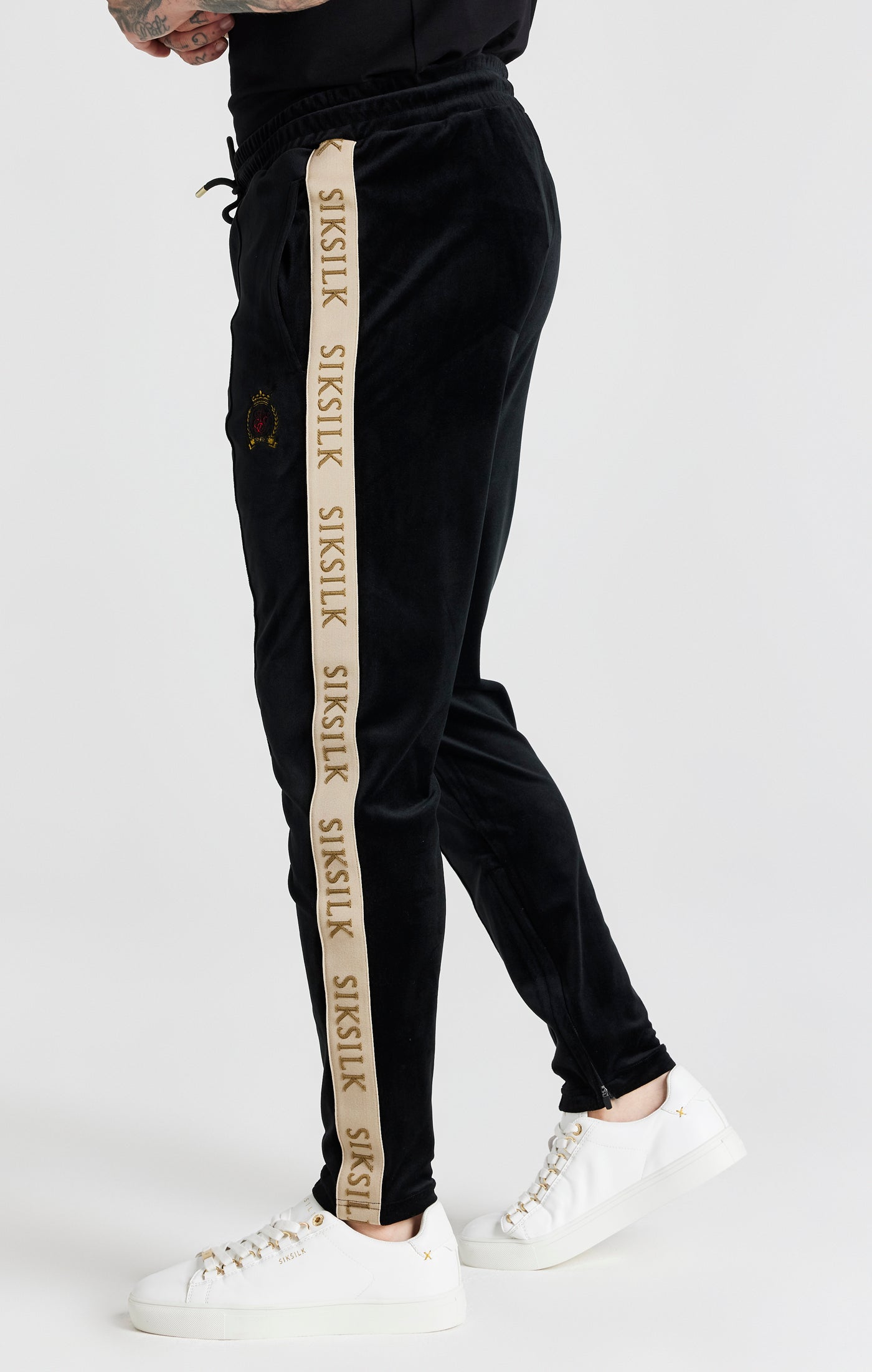Load image into Gallery viewer, Black Track Pant (1)