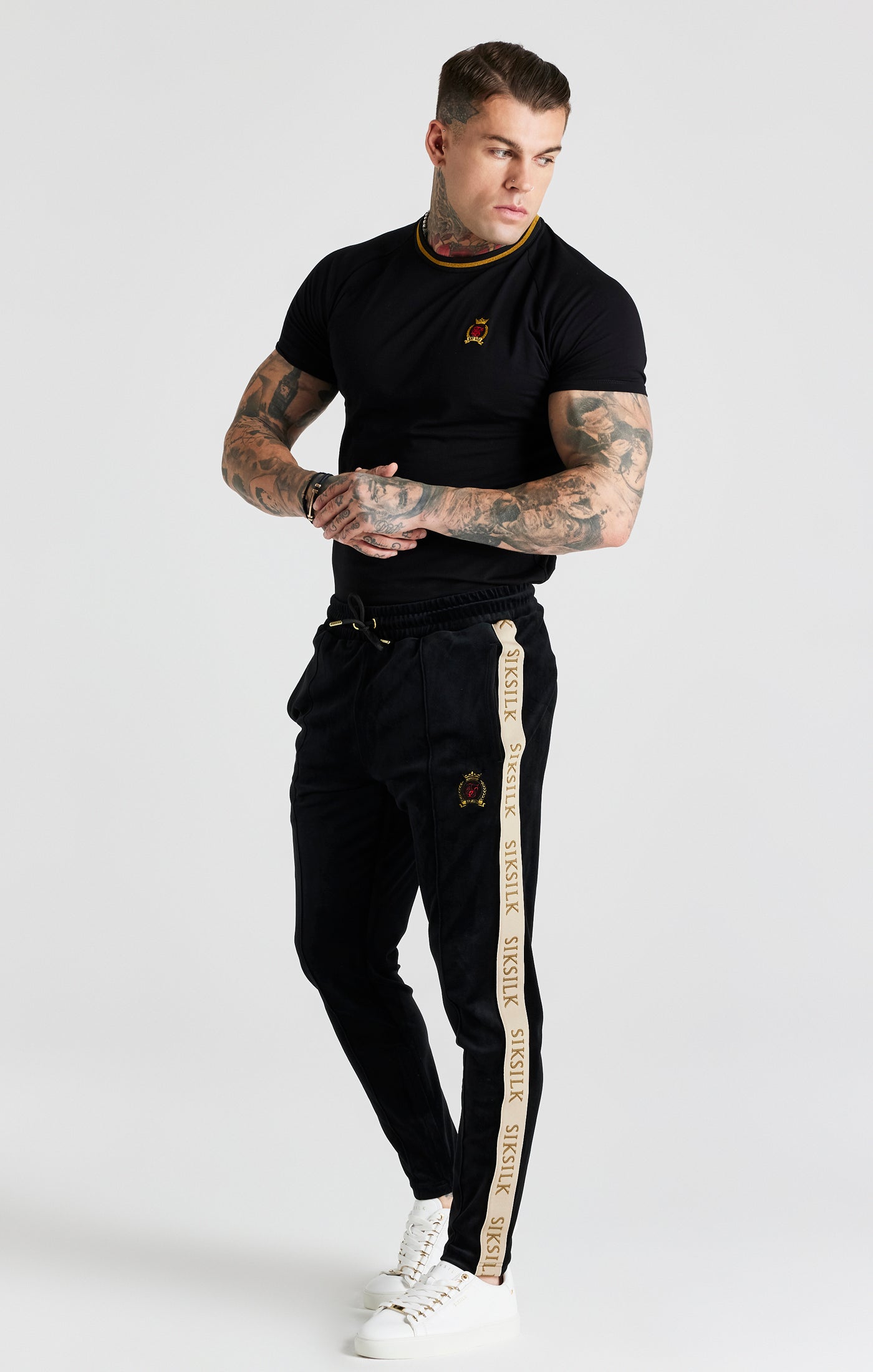 Load image into Gallery viewer, Black Track Pant (2)
