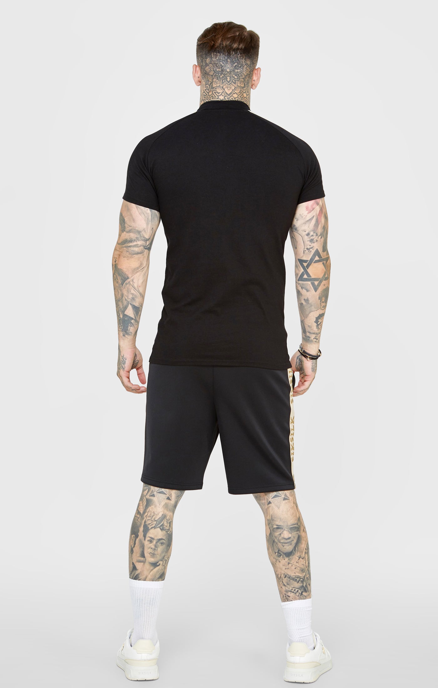 Load image into Gallery viewer, Black Crest Short Sleeve Polo (4)
