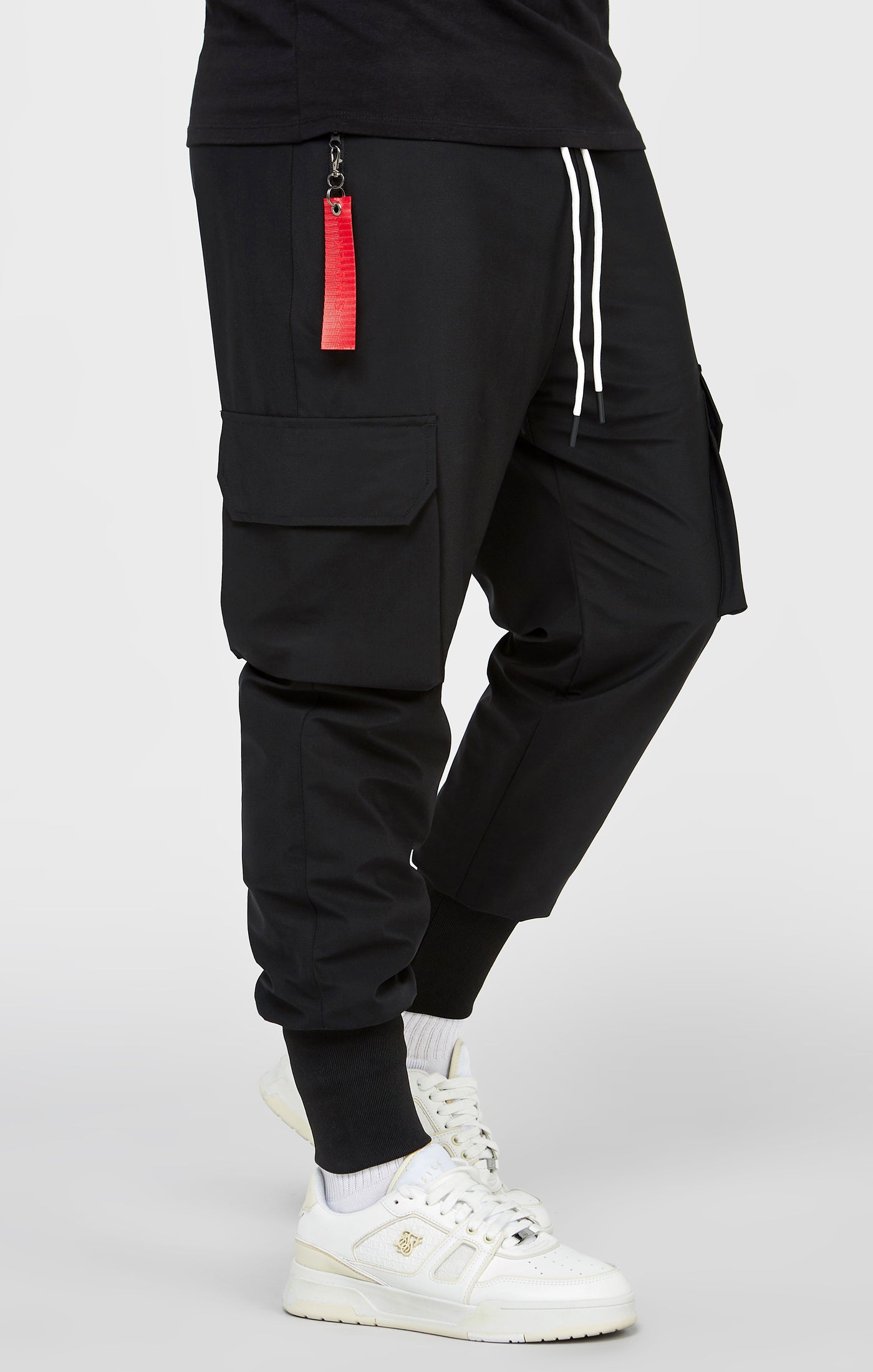 Load image into Gallery viewer, Black Tech Cargo Pant (5)