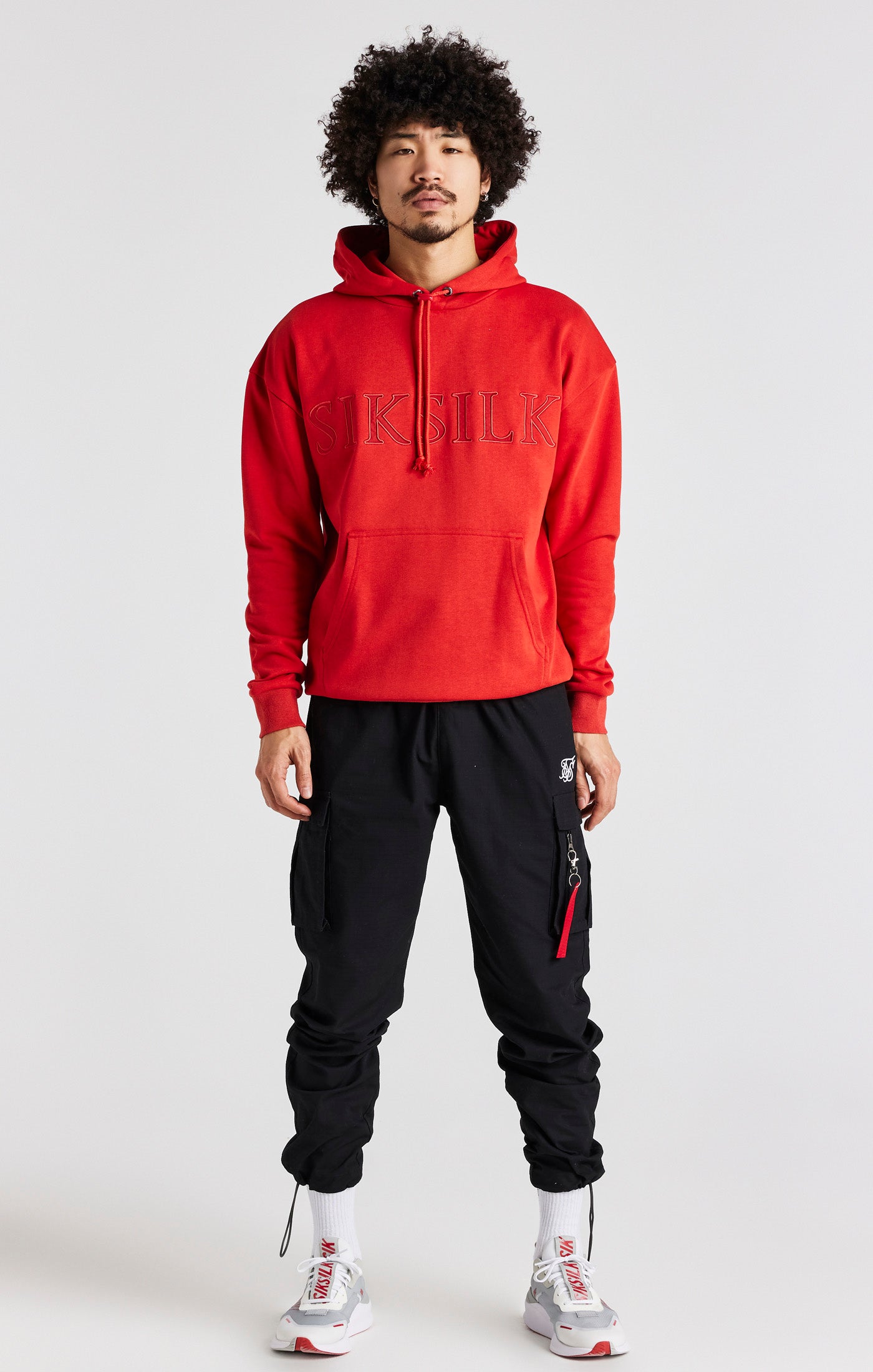 Load image into Gallery viewer, Red Applique Hoodie (2)