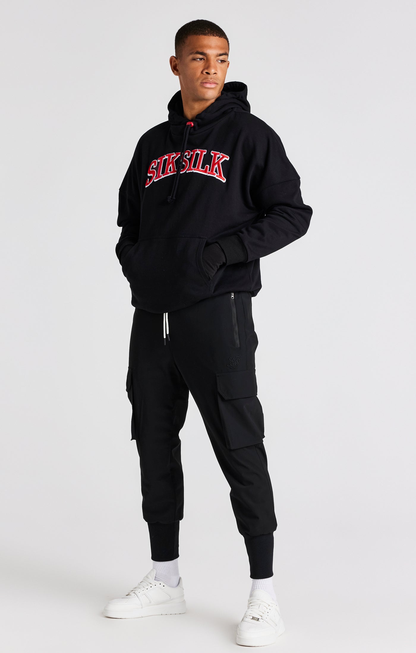 Load image into Gallery viewer, Black Oversized Hoodie (4)