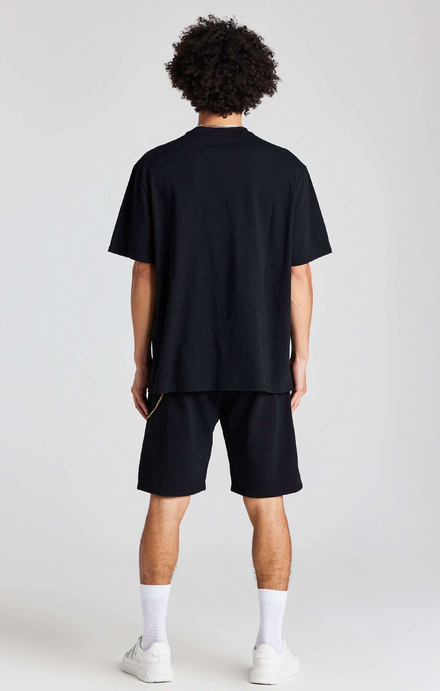 Load image into Gallery viewer, Black Chain Loose Fit Short (4)