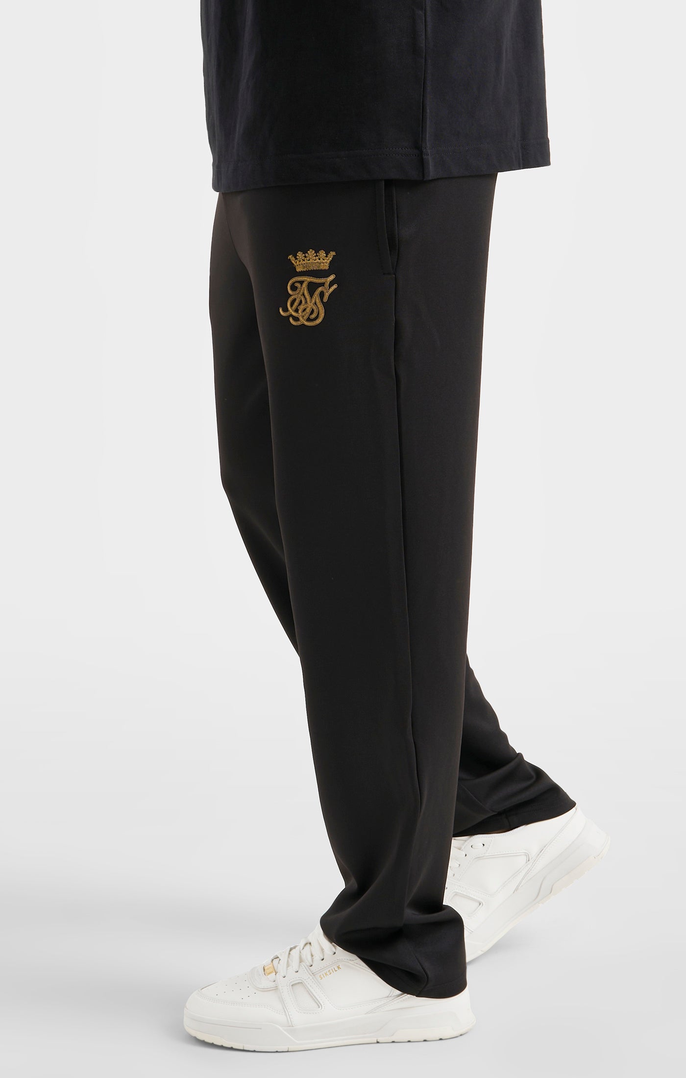 Load image into Gallery viewer, Messi x SikSilk Black Straight Leg Pant (1)