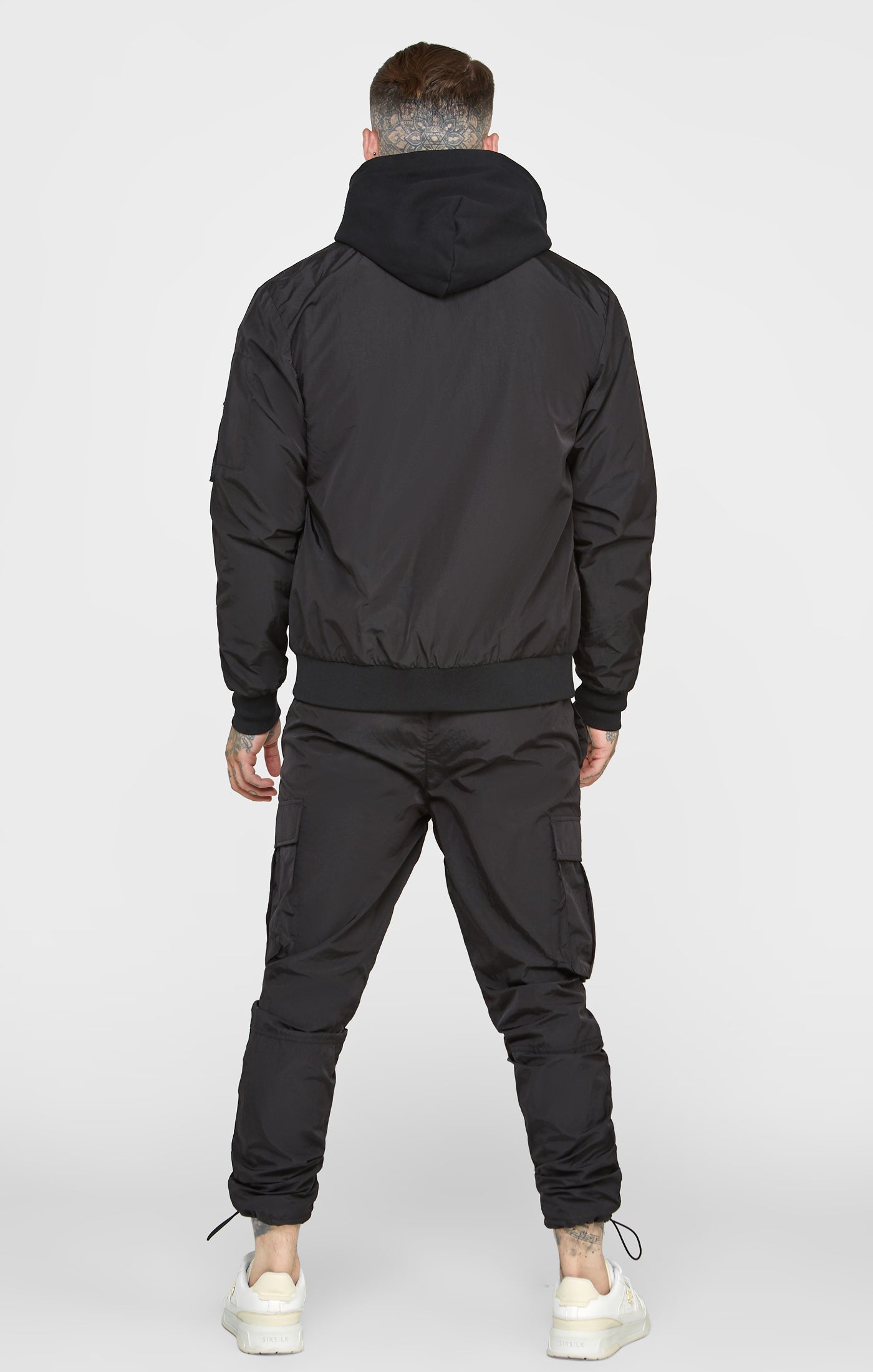 Load image into Gallery viewer, Black Reversible Bomber (4)