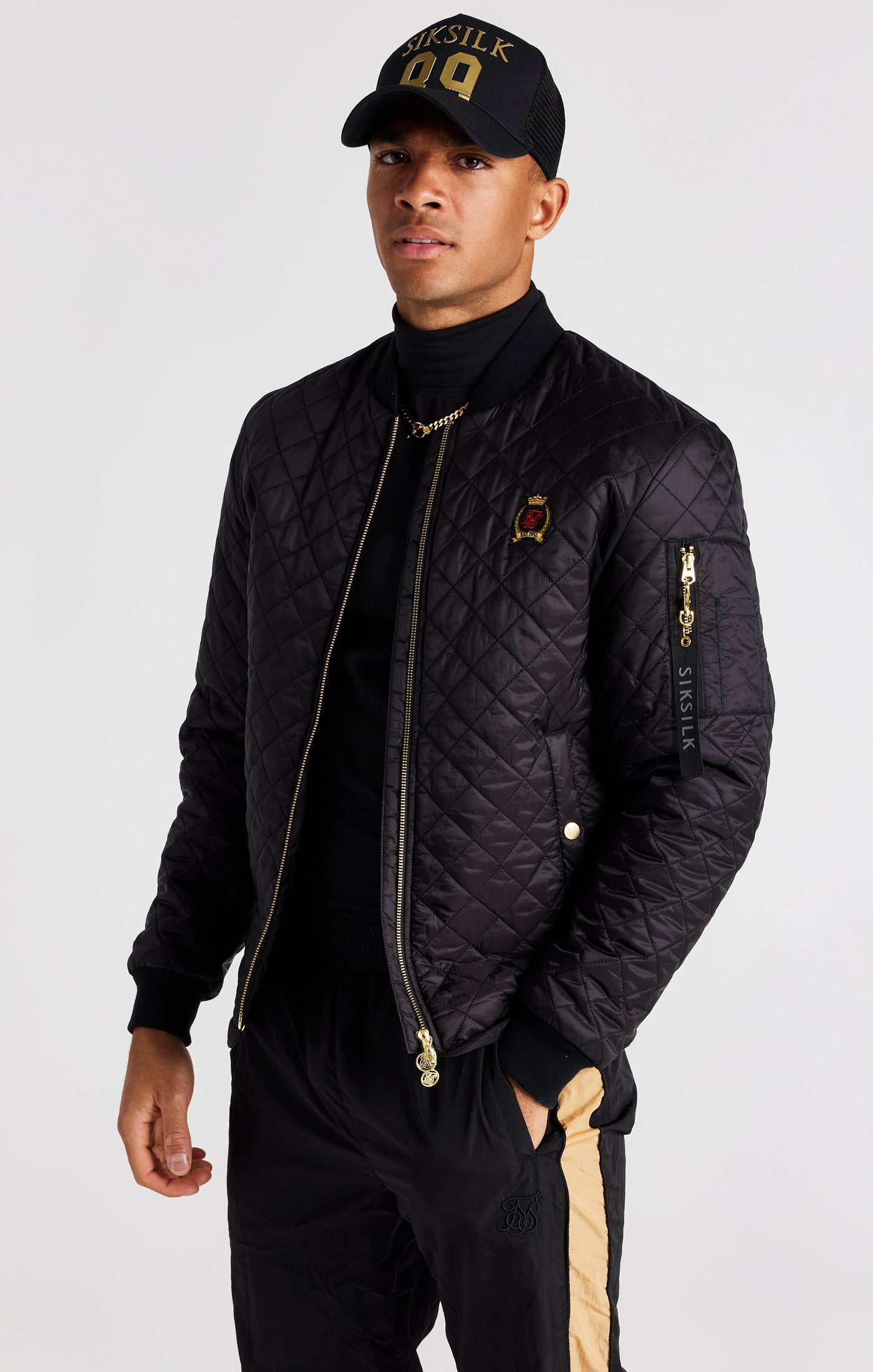 Load image into Gallery viewer, Black Quilted Jacket (1)