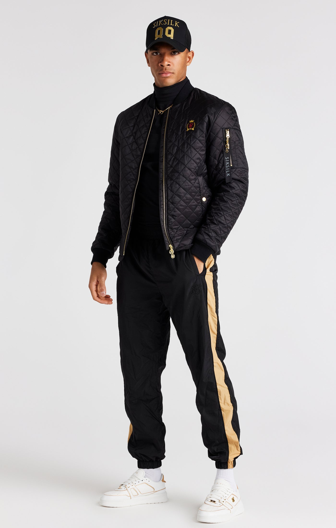 Load image into Gallery viewer, Black Quilted Jacket (5)