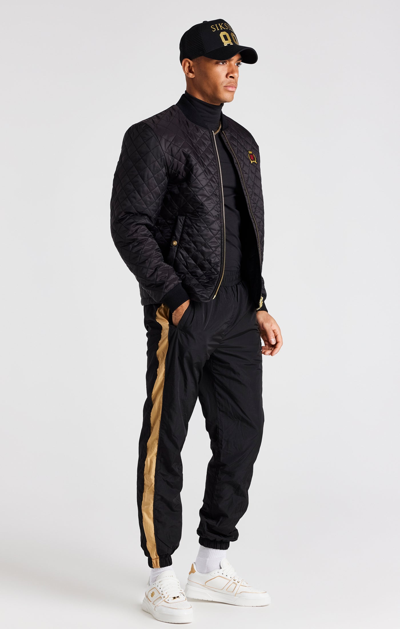 Load image into Gallery viewer, Black Quilted Jacket (8)