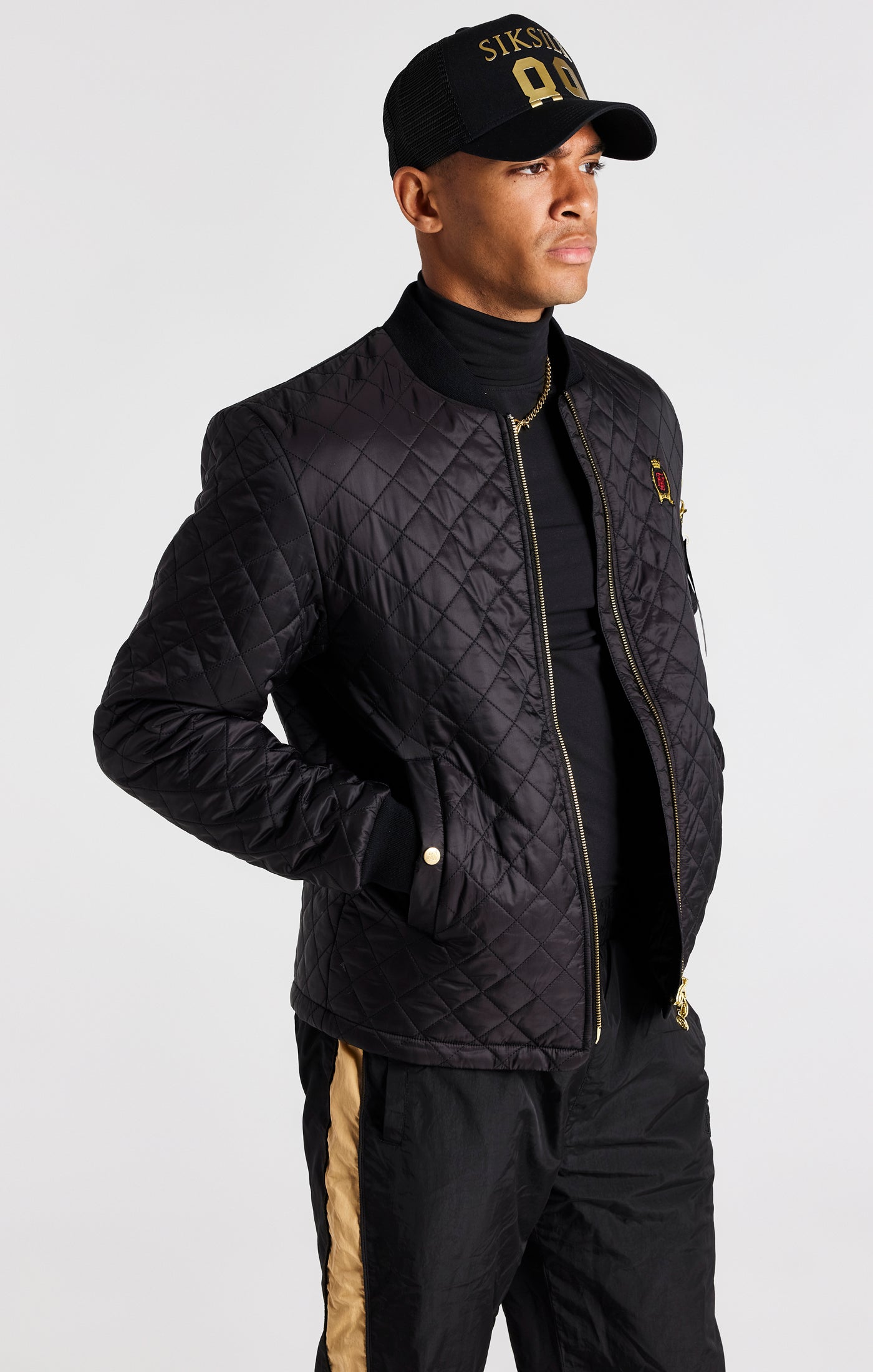 Load image into Gallery viewer, Black Quilted Jacket (10)