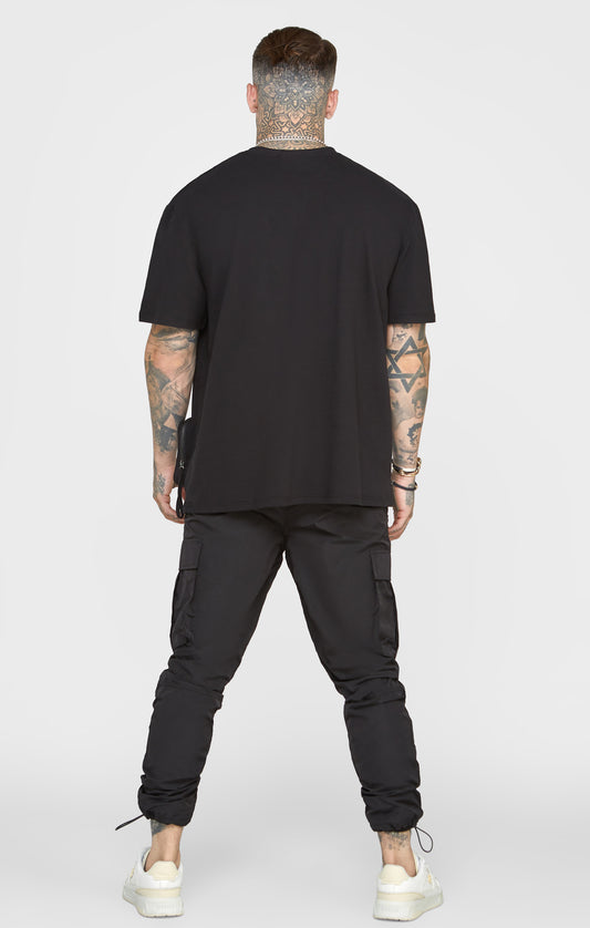 Black Pocket Oversized T-Shirt